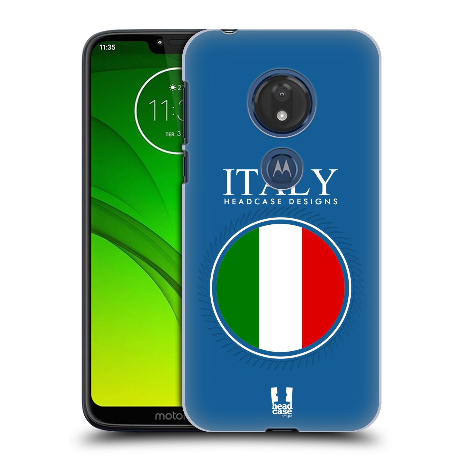 Pouzdro na mobil Motorola Moto G7 Play vzor Vlajky státy 2 ITÁLIE