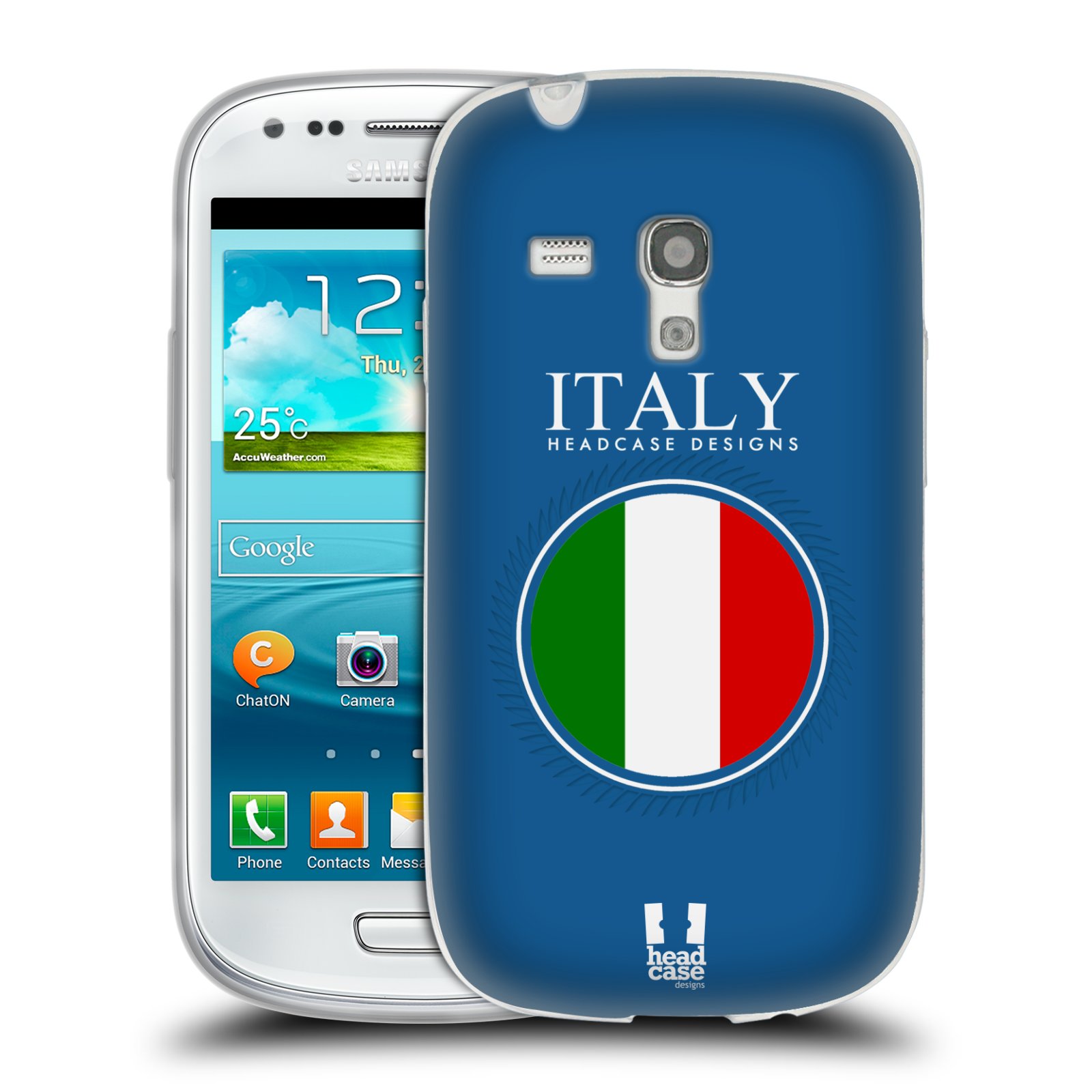 HEAD CASE silikonový obal na mobil Samsung Galaxy S3 MINI i8190 vzor Vlajky státy 2 ITÁLIE