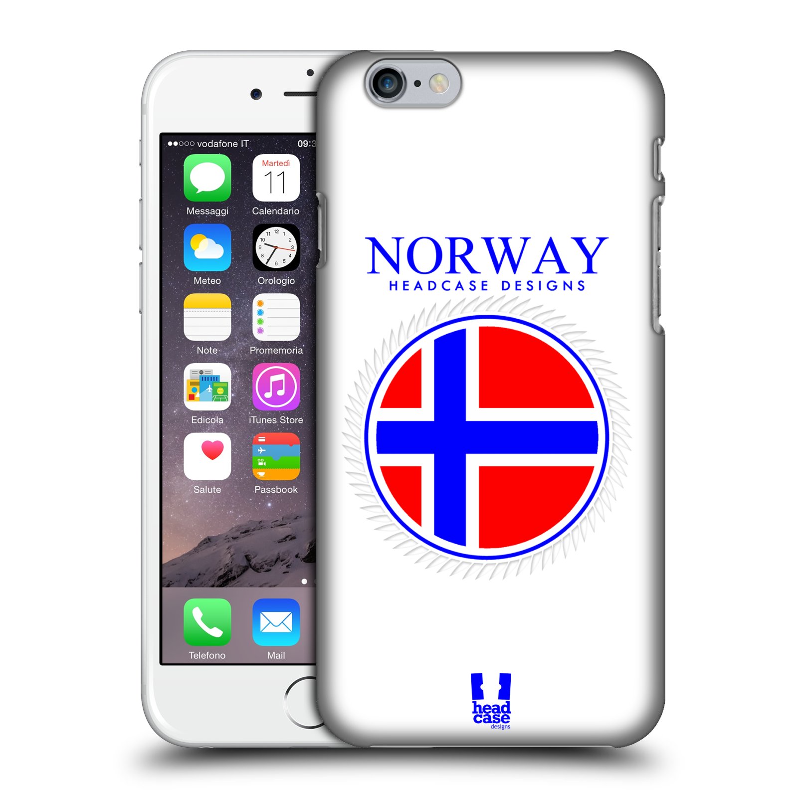 Plastové pouzdro pro mobil Apple Iphone 6/6S vzor Vlajky státy 2 NORSKO