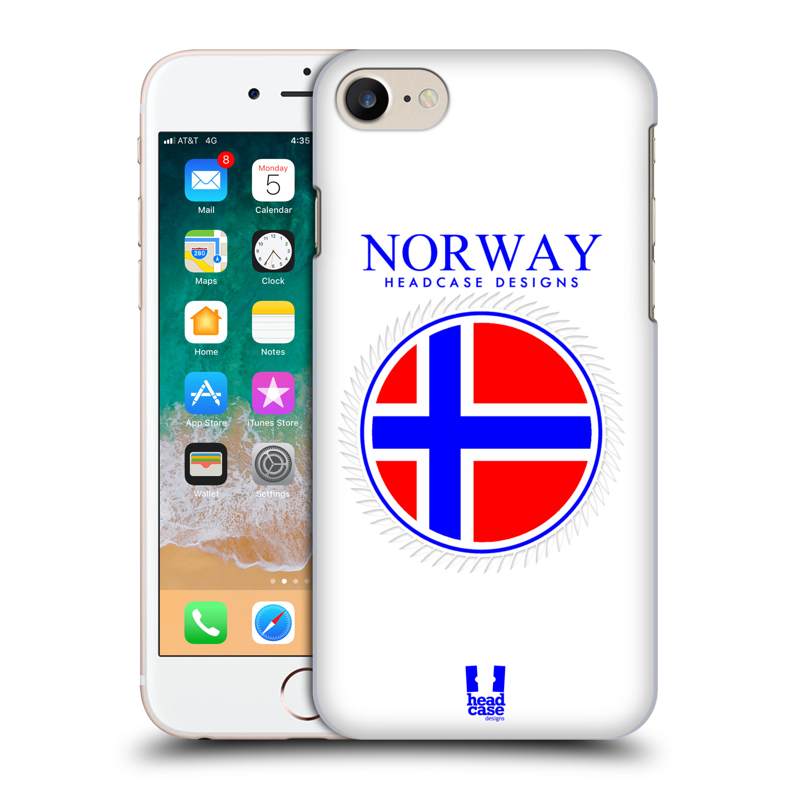 Plastové pouzdro pro mobil Apple Iphone 7/8/SE 2020 vzor Vlajky státy 2 NORSKO