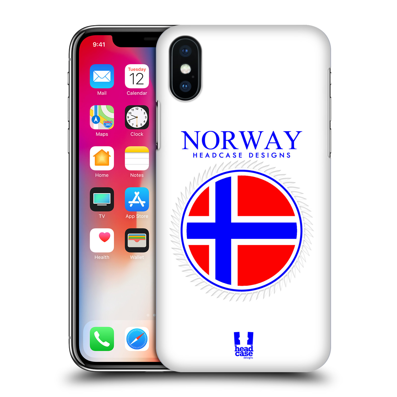 HEAD CASE plastový obal na mobil Apple Iphone X / XS vzor Vlajky státy 2 NORSKO
