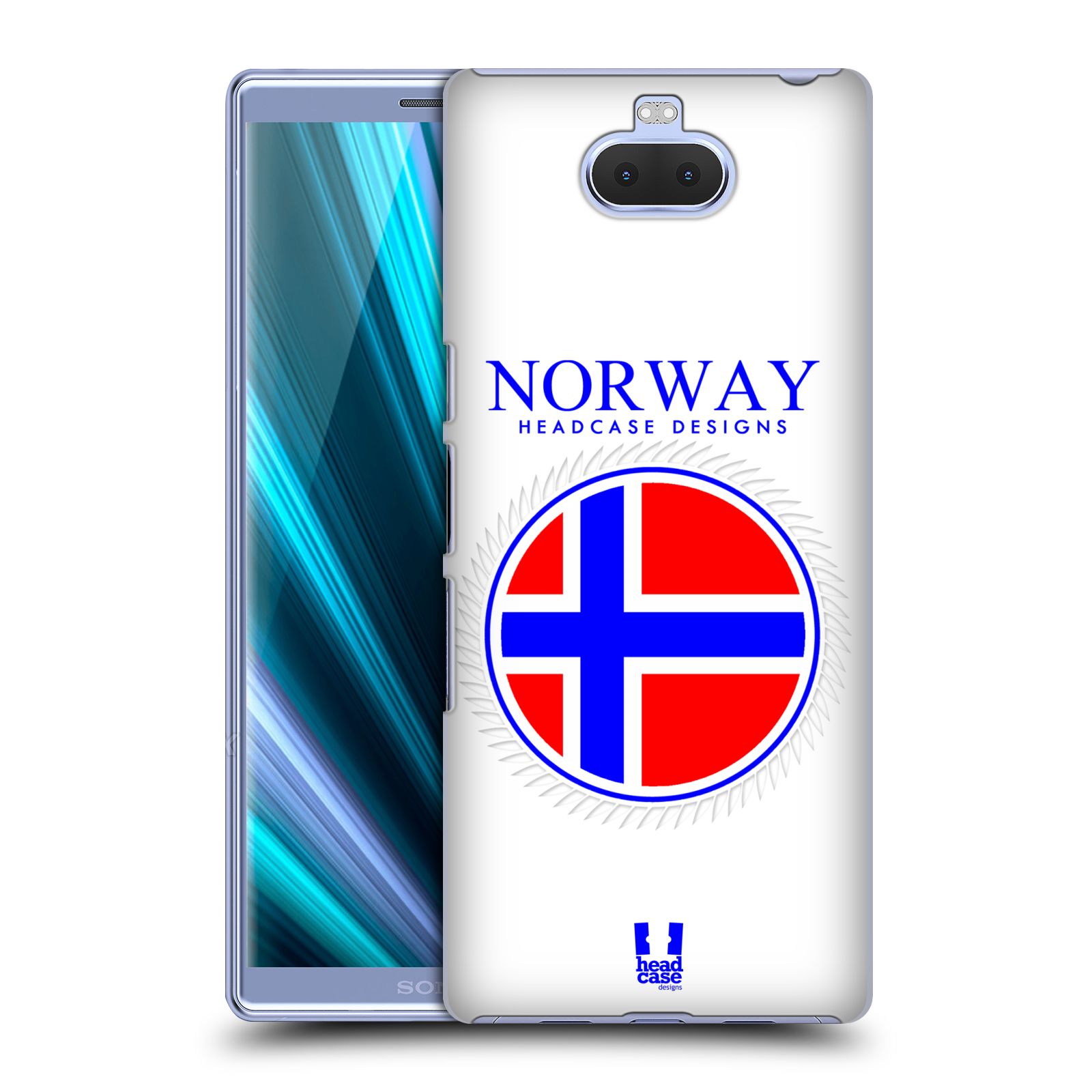 Pouzdro na mobil Sony Xperia 10 - Head Case - vzor Vlajky státy 2 NORSKO