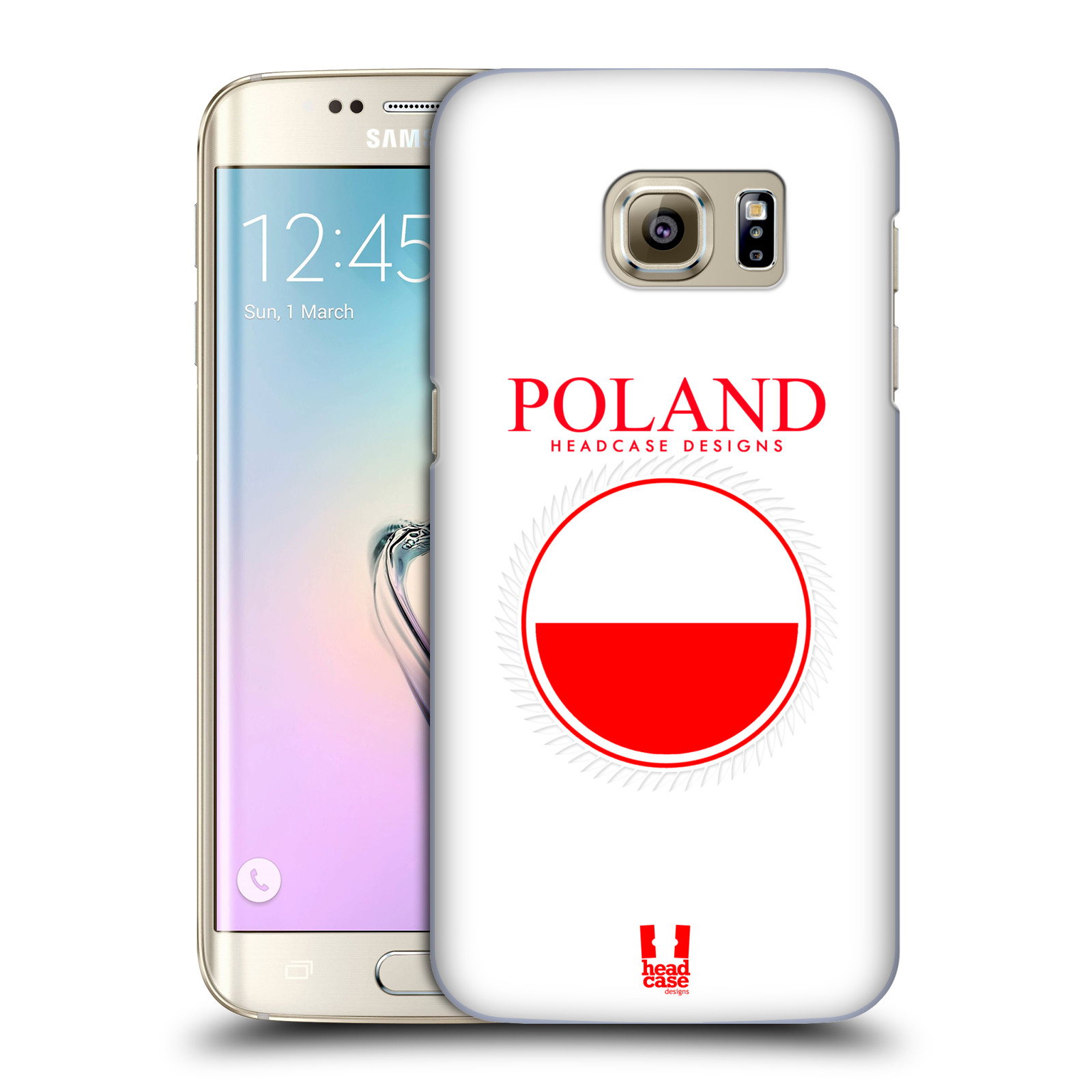 HEAD CASE plastový obal na mobil SAMSUNG GALAXY S7 EDGE vzor Vlajky státy 2 POLSKO