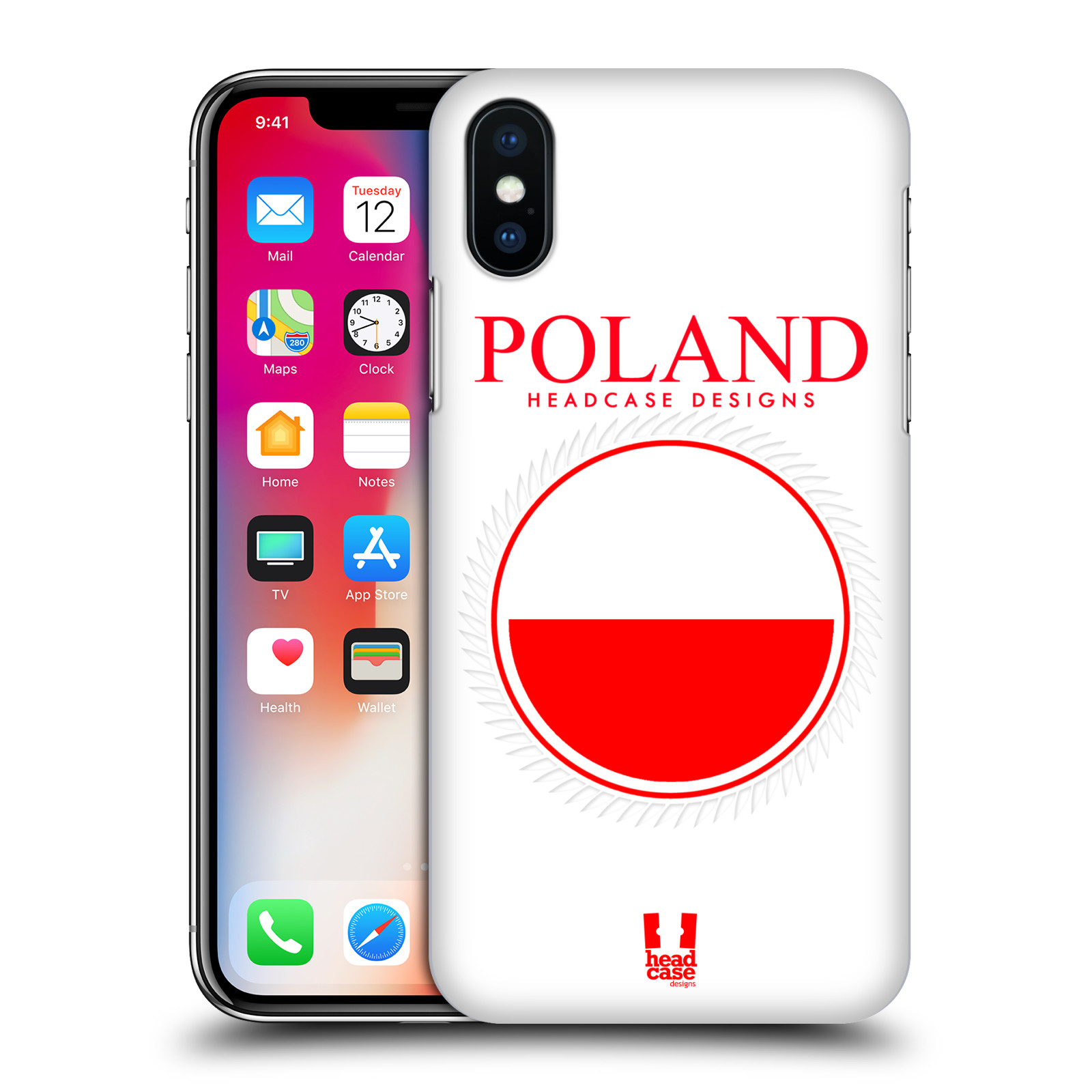 HEAD CASE plastový obal na mobil Apple Iphone X / XS vzor Vlajky státy 2 POLSKO