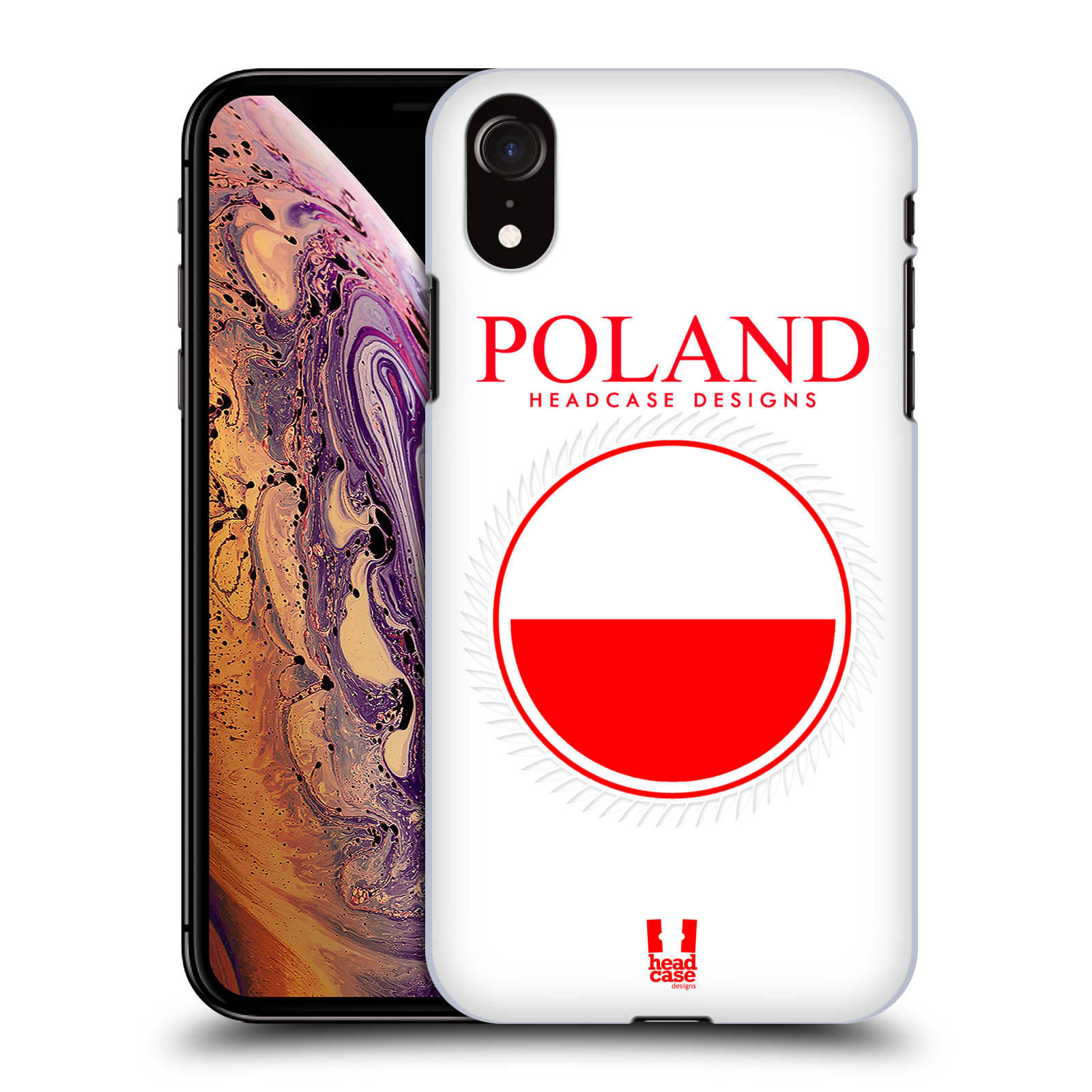 HEAD CASE plastový obal na mobil Apple Iphone XR vzor Vlajky státy 2 POLSKO