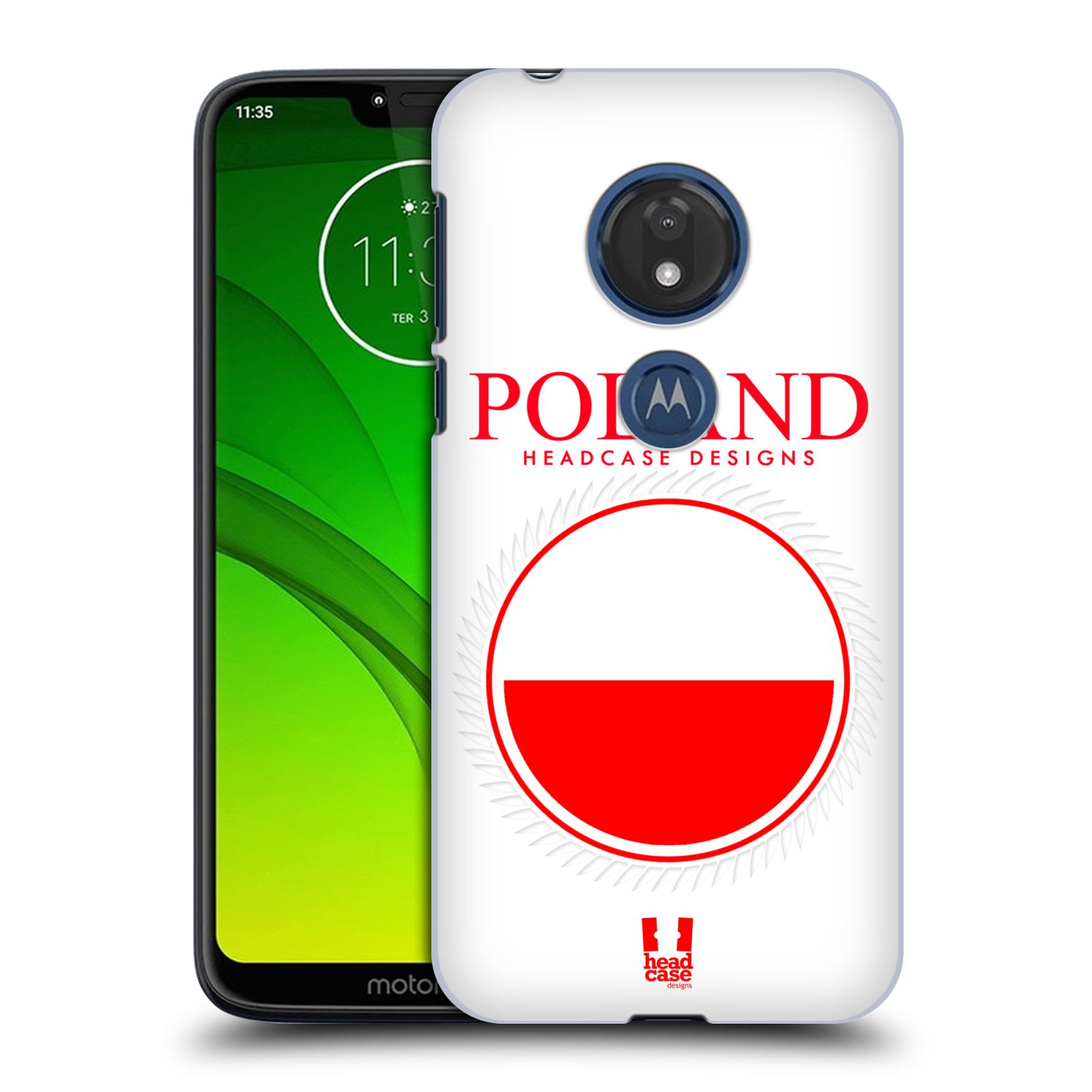 Pouzdro na mobil Motorola Moto G7 Play vzor Vlajky státy 2 POLSKO
