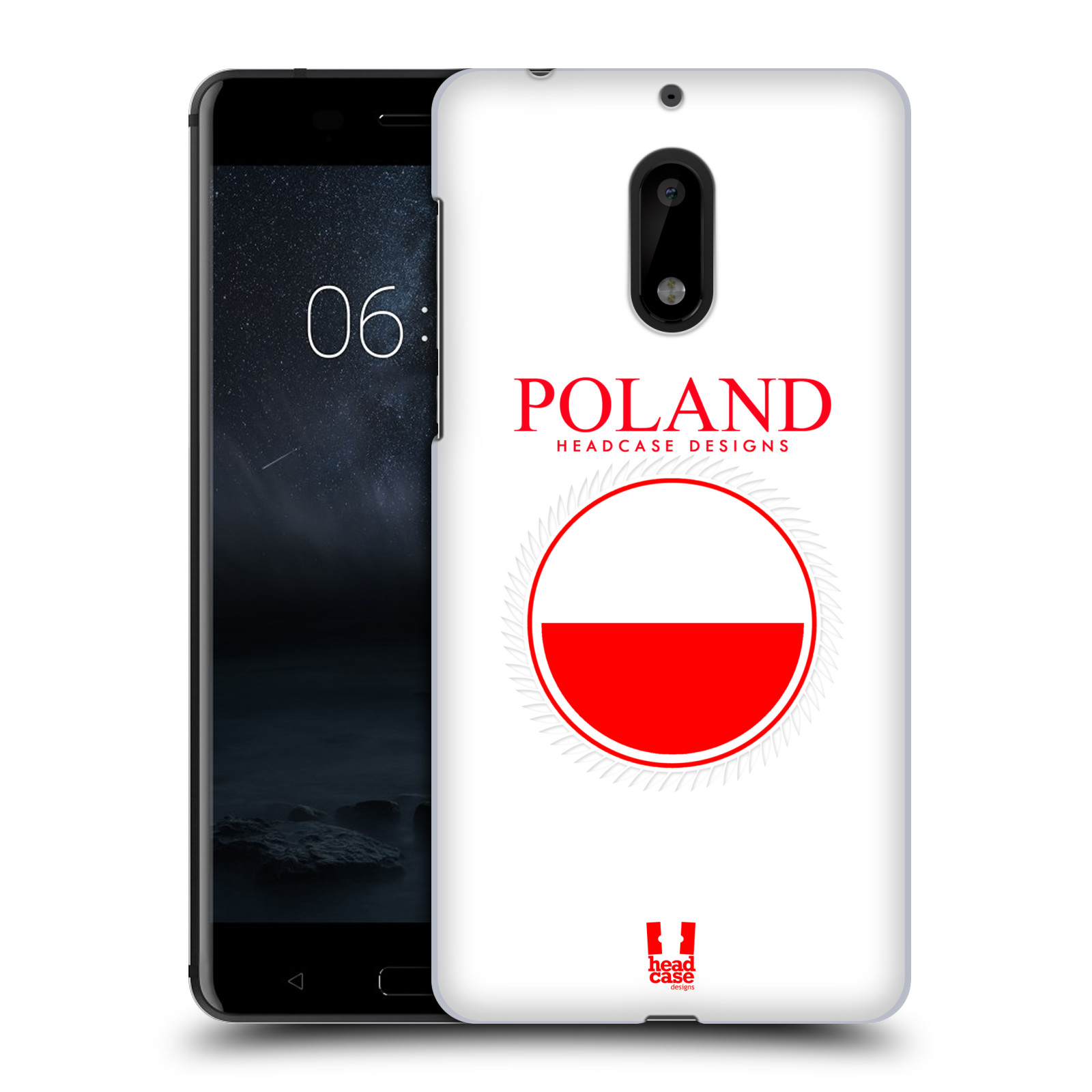 HEAD CASE plastový obal na mobil Nokia 6 vzor Vlajky státy 2 POLSKO