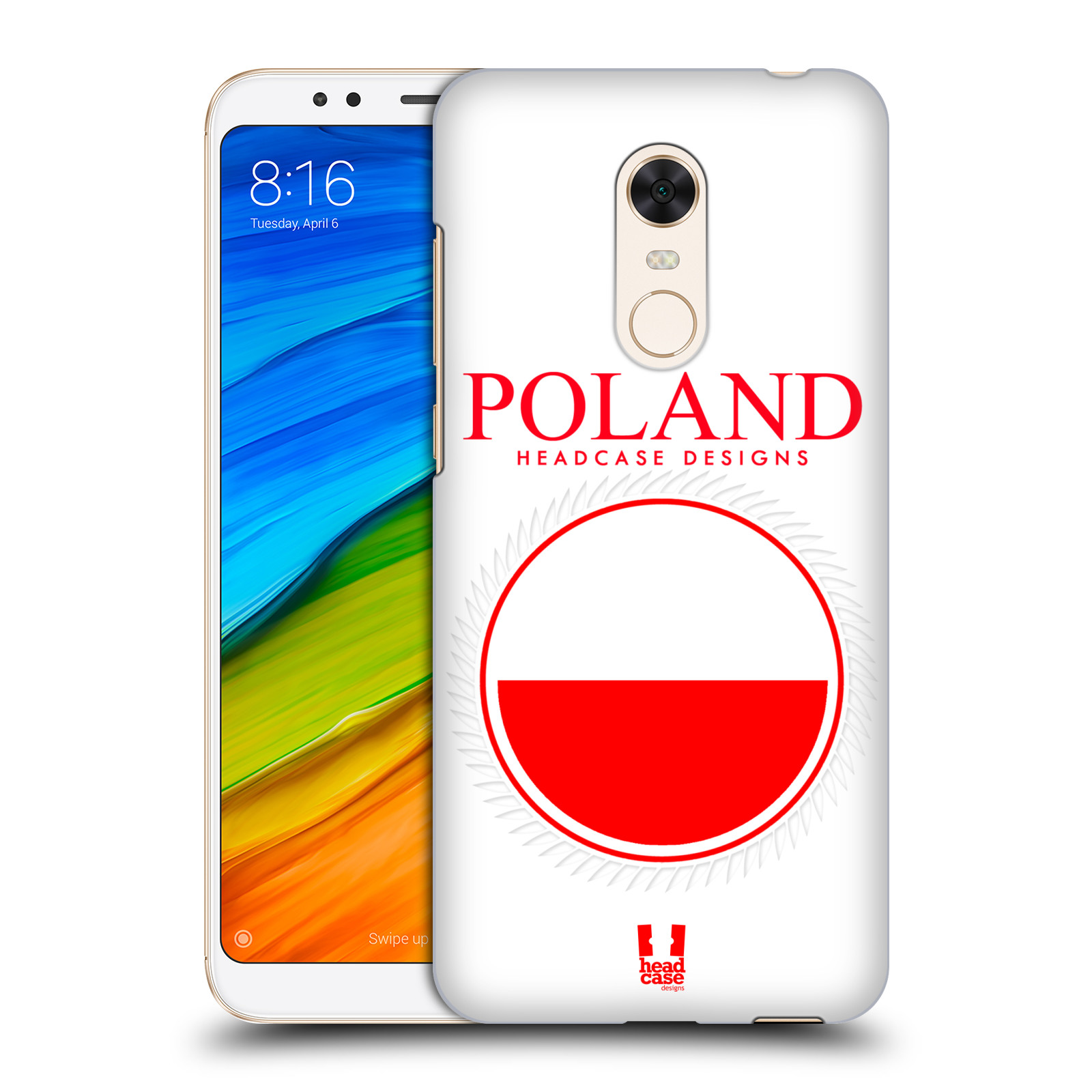 HEAD CASE plastový obal na mobil Xiaomi Redmi 5 PLUS vzor Vlajky státy 2 POLSKO