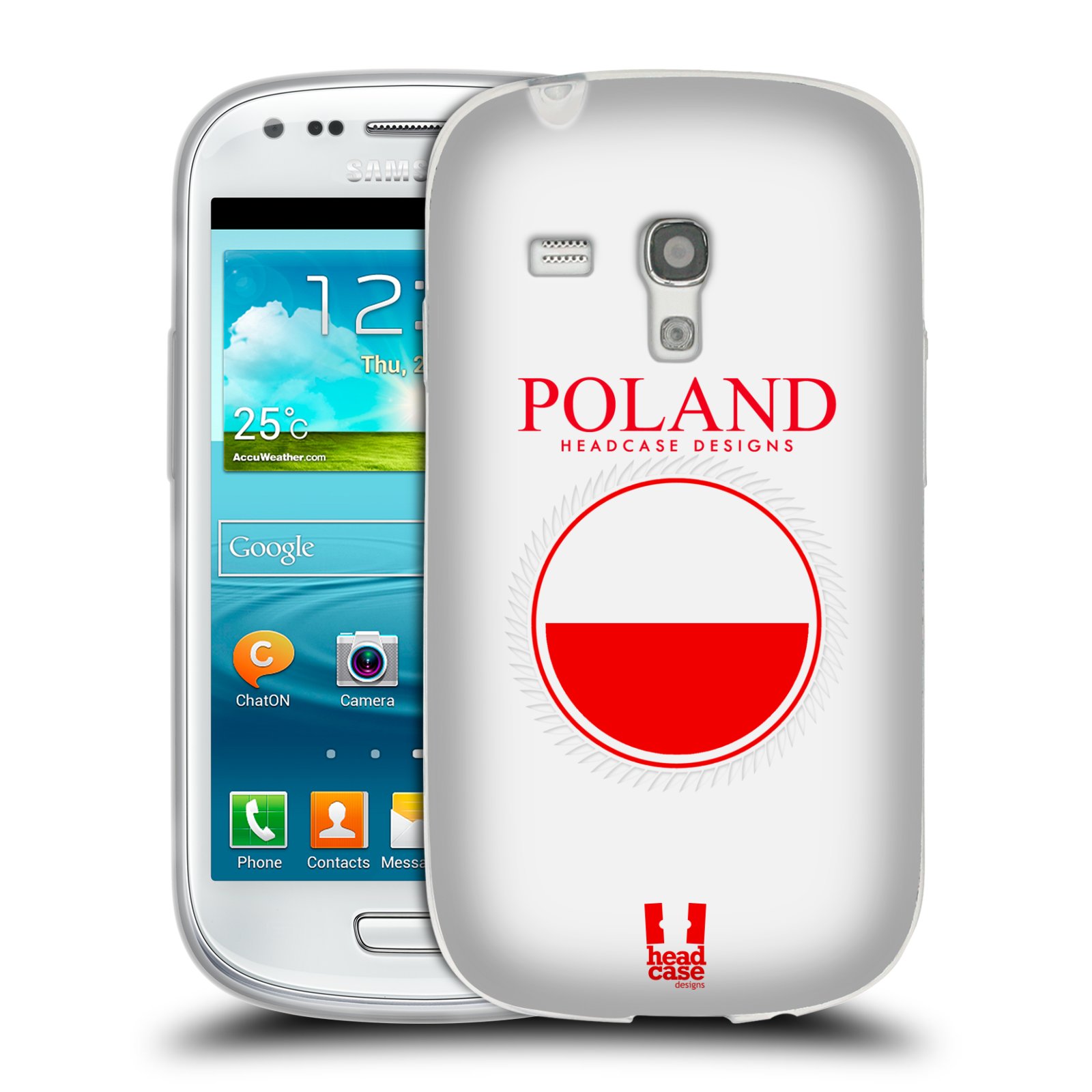 HEAD CASE silikonový obal na mobil Samsung Galaxy S3 MINI i8190 vzor Vlajky státy 2 POLSKO