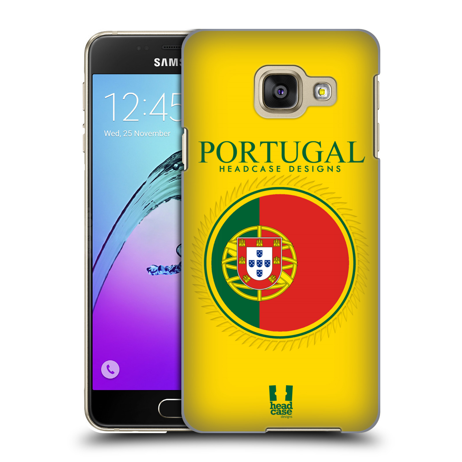 HEAD CASE plastový obal na mobil SAMSUNG GALAXY A3 (2016) vzor Vlajky státy 2 PORTUGALSKO
