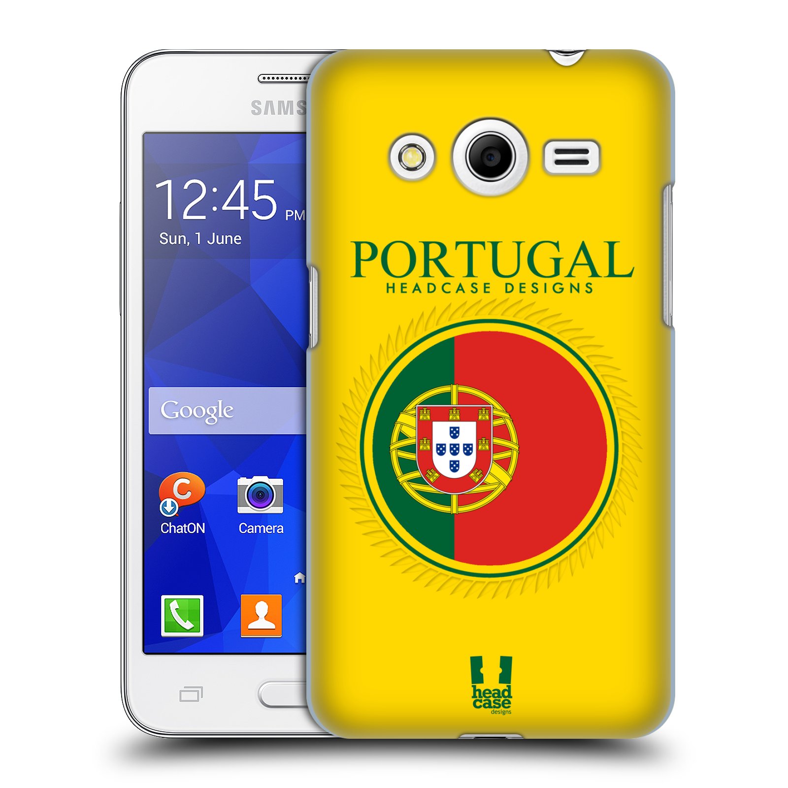 HEAD CASE plastový obal na mobil SAMSUNG GALAXY Core 2 (G355H) vzor Vlajky státy 2 PORTUGALSKO