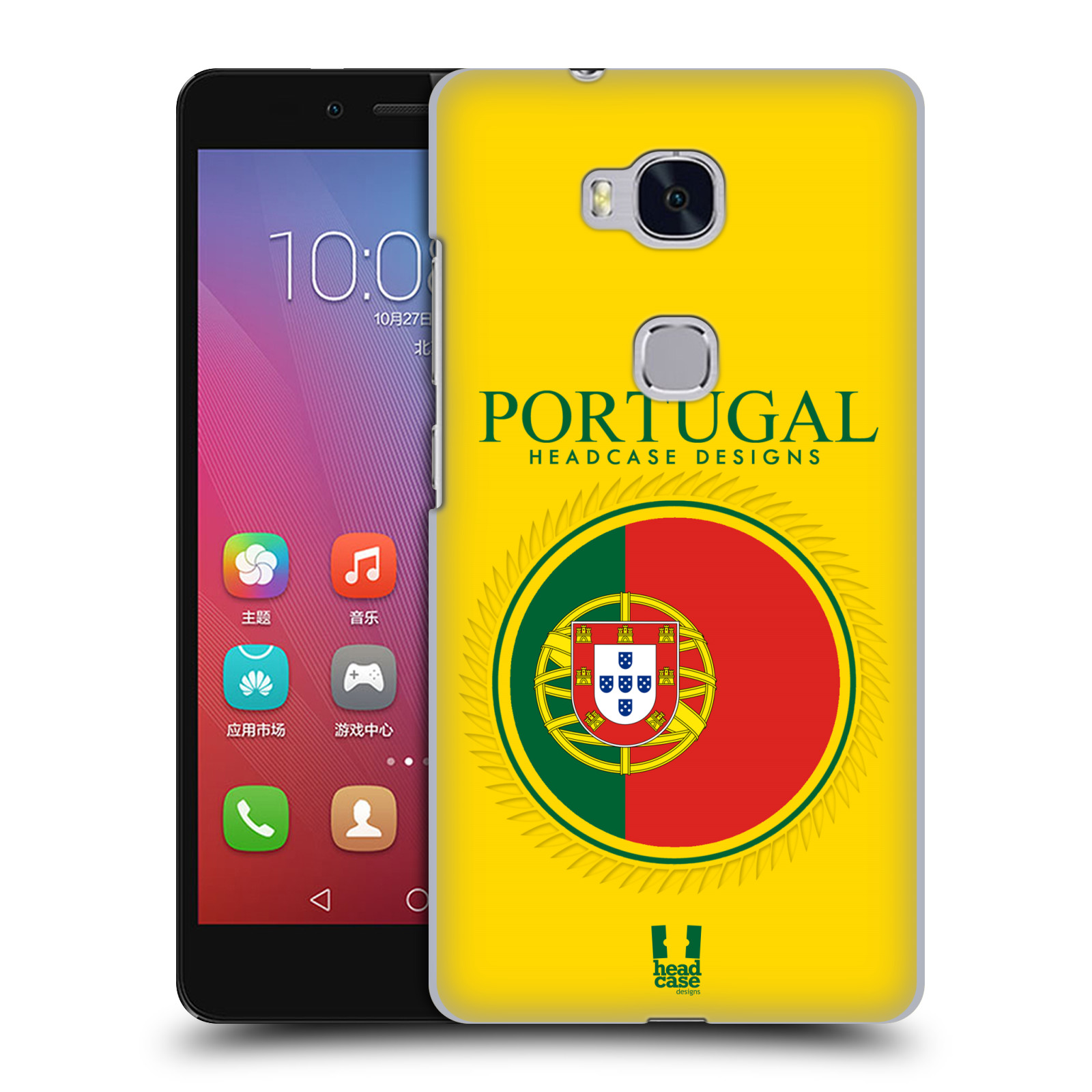 HEAD CASE pevný plastový obal na mobil HUAWEI HONOR 5X vzor Vlajky státy 2 PORTUGALSKO