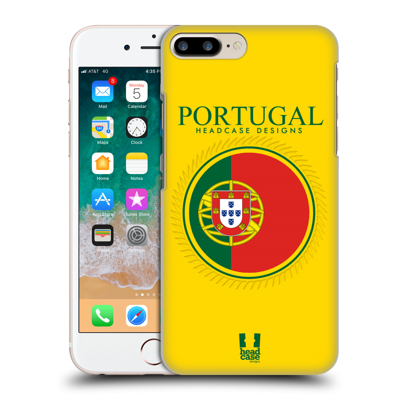 HEAD CASE plastový obal na mobil Apple Iphone 7 PLUS vzor Vlajky státy 2 PORTUGALSKO