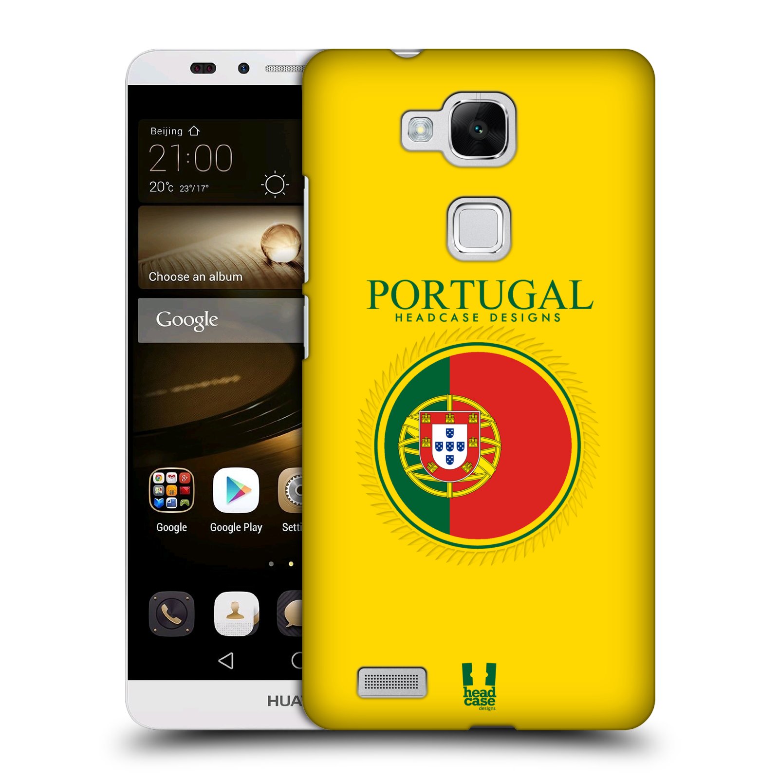HEAD CASE plastový obal na mobil Huawei Mate 7 vzor Vlajky státy 2 PORTUGALSKO