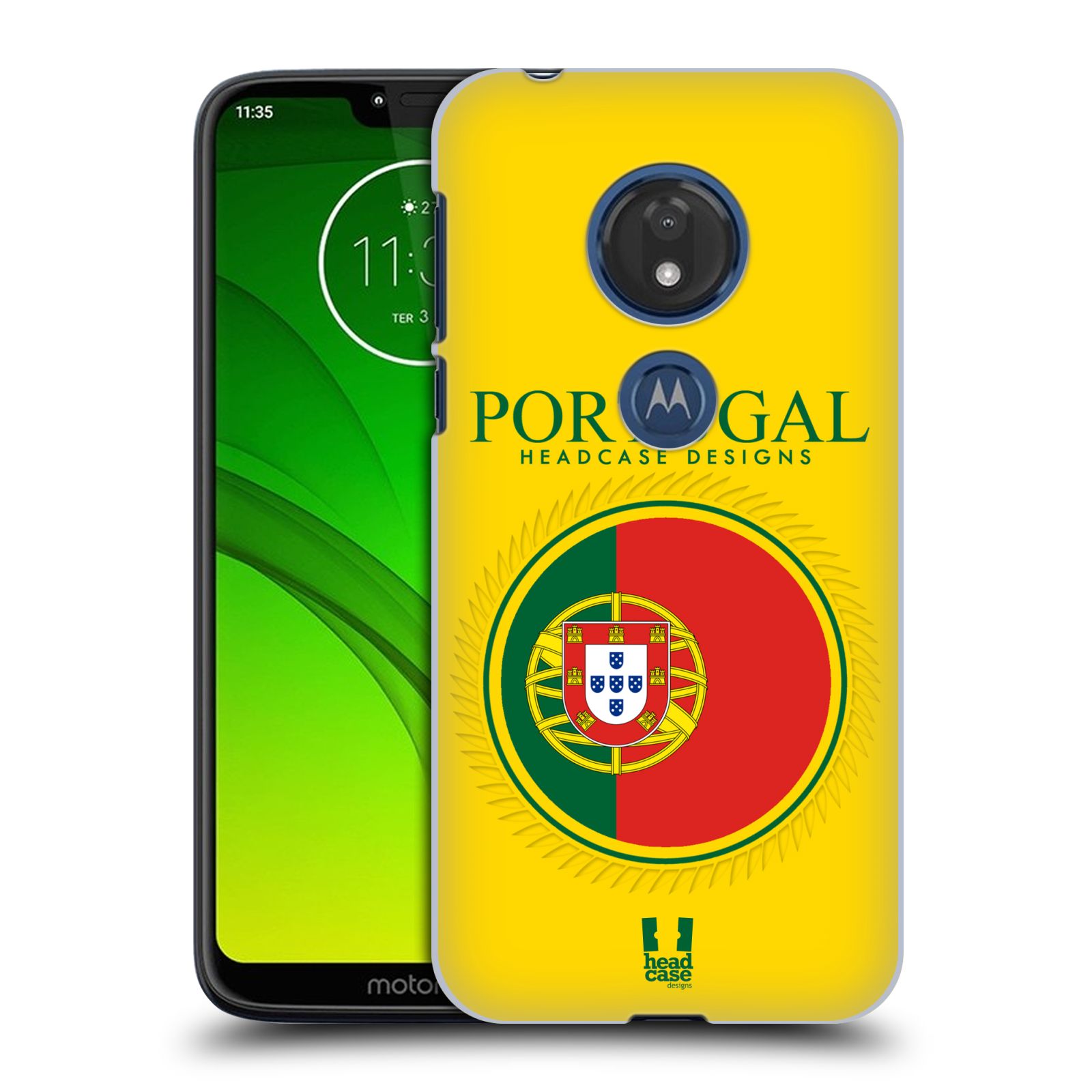 Pouzdro na mobil Motorola Moto G7 Play vzor Vlajky státy 2 PORTUGALSKO