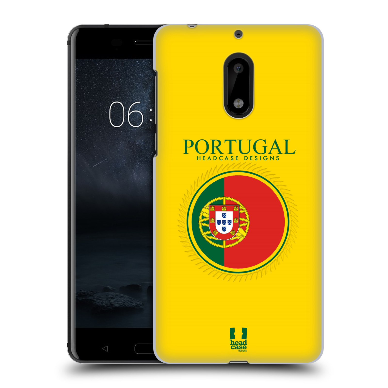 HEAD CASE plastový obal na mobil Nokia 6 vzor Vlajky státy 2 PORTUGALSKO