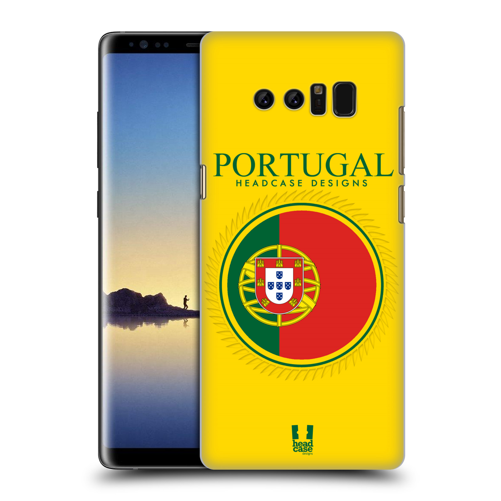 HEAD CASE plastový obal na mobil Samsung Galaxy Note 8 vzor Vlajky státy 2 PORTUGALSKO