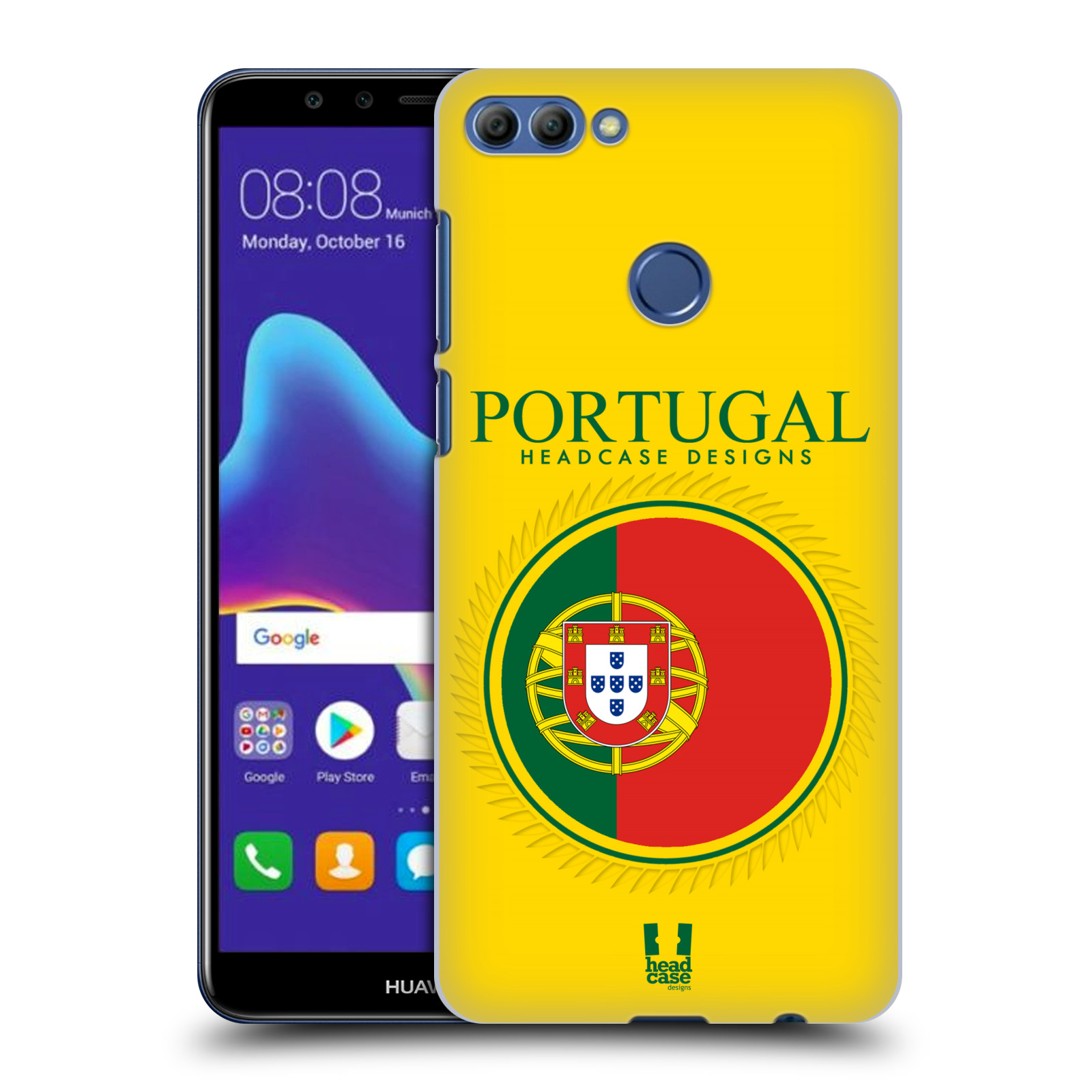 HEAD CASE plastový obal na mobil Huawei Y9 2018 vzor Vlajky státy 2 PORTUGALSKO