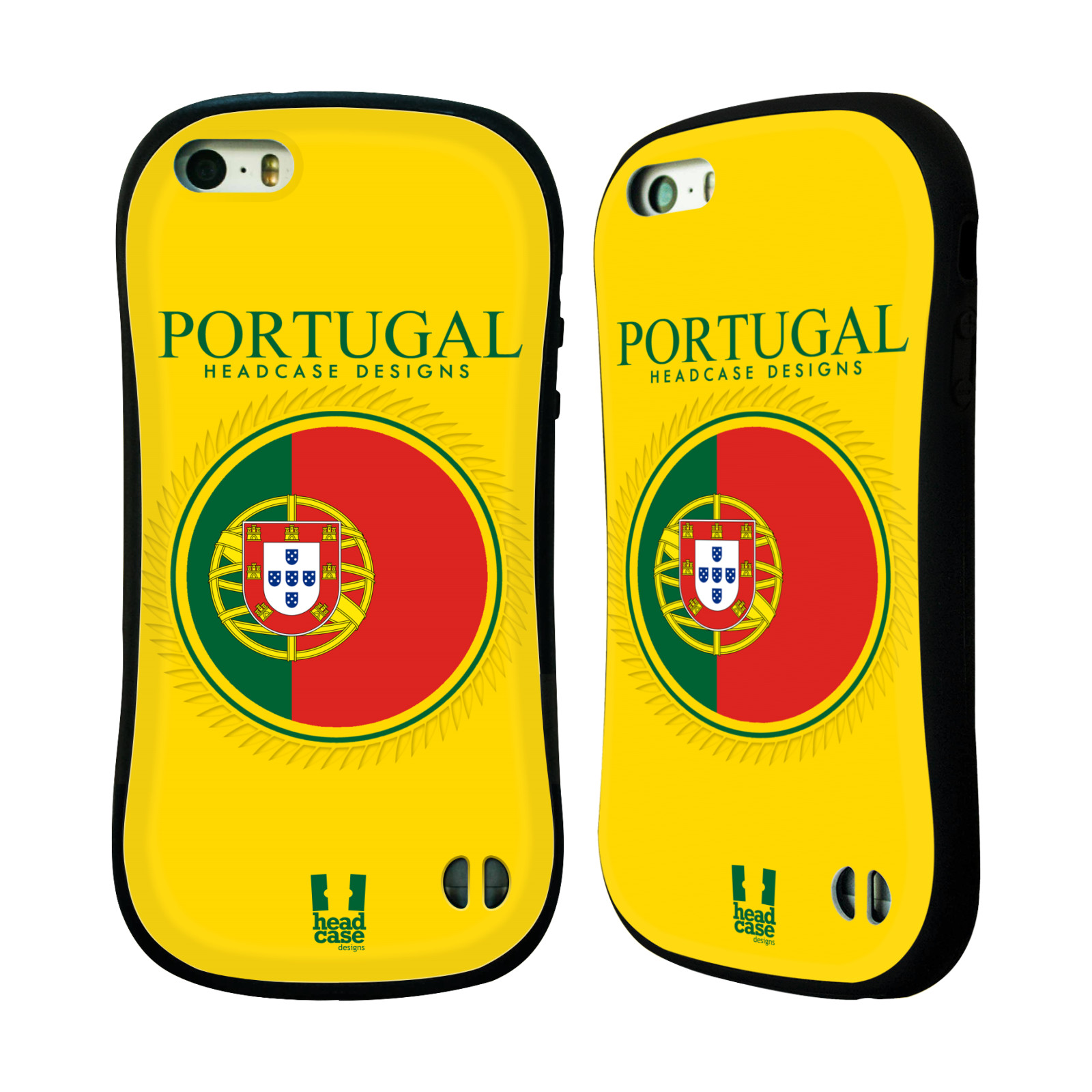HEAD CASE silikon/plast odolný obal na mobil Apple Iphone 5/5S vzor Vlajky státy 2 PORTUGALSKO