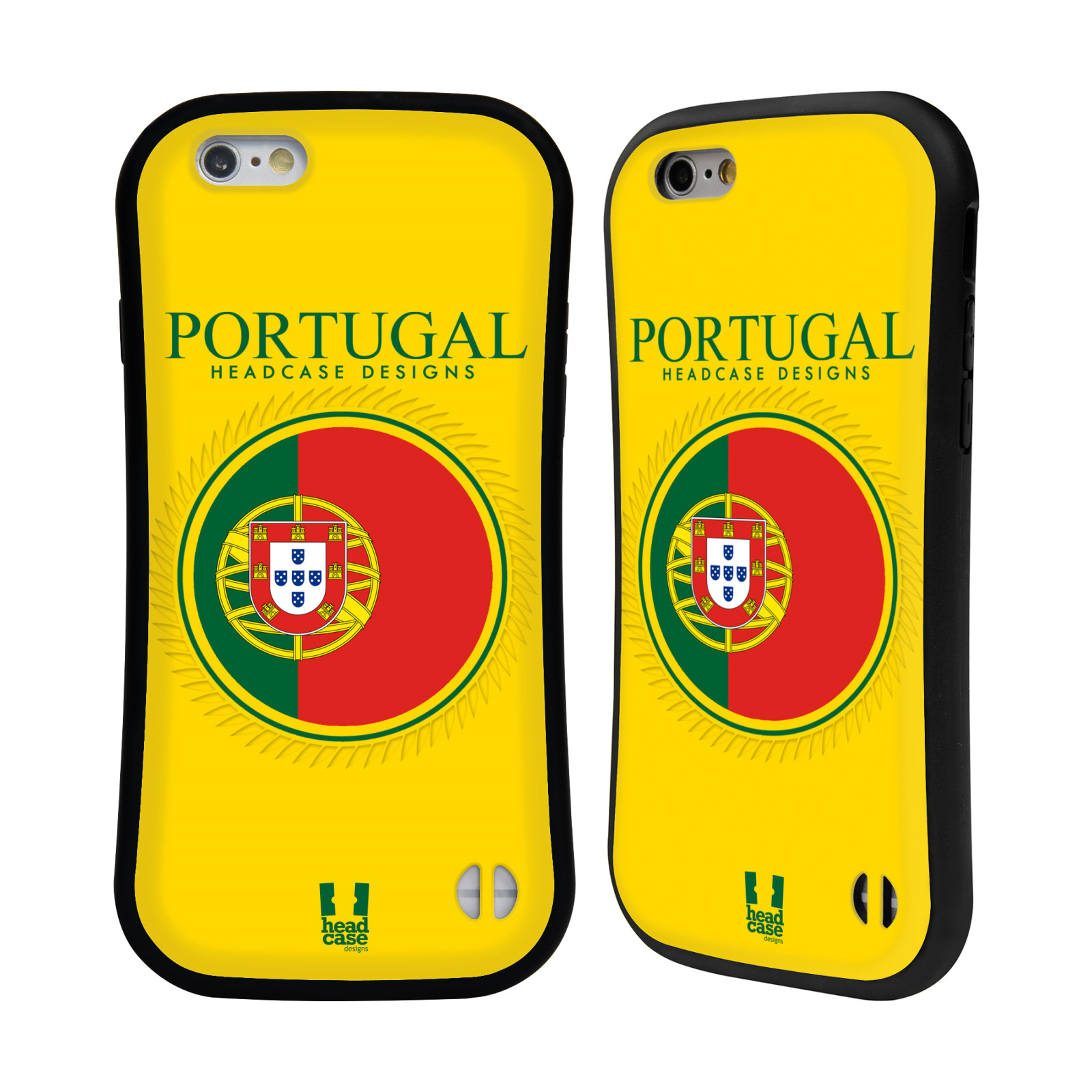 HEAD CASE silikon/plast odolný obal na mobil Apple Iphone 6/6S vzor Vlajky státy 2 PORTUGALSKO