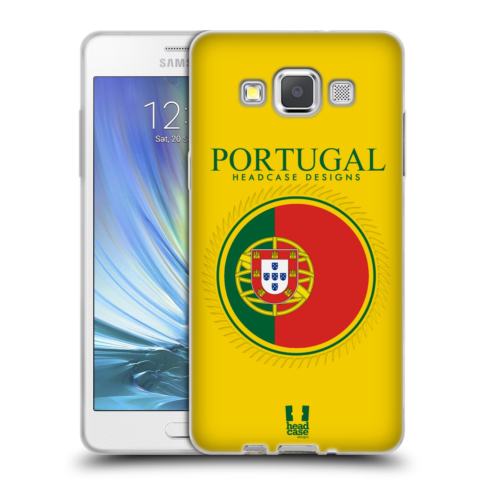 HEAD CASE silikonový obal na mobil Samsung Galaxy A5 vzor Vlajky státy 2 PORTUGALSKO