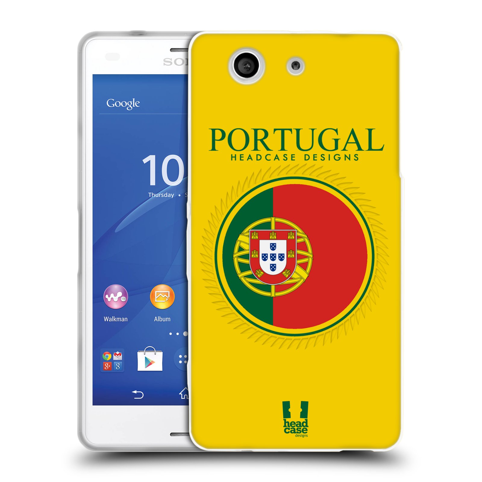 HEAD CASE silikonový obal na mobil Sony Xperia Z3 COMPACT (D5803) vzor Vlajky státy 2 PORTUGALSKO