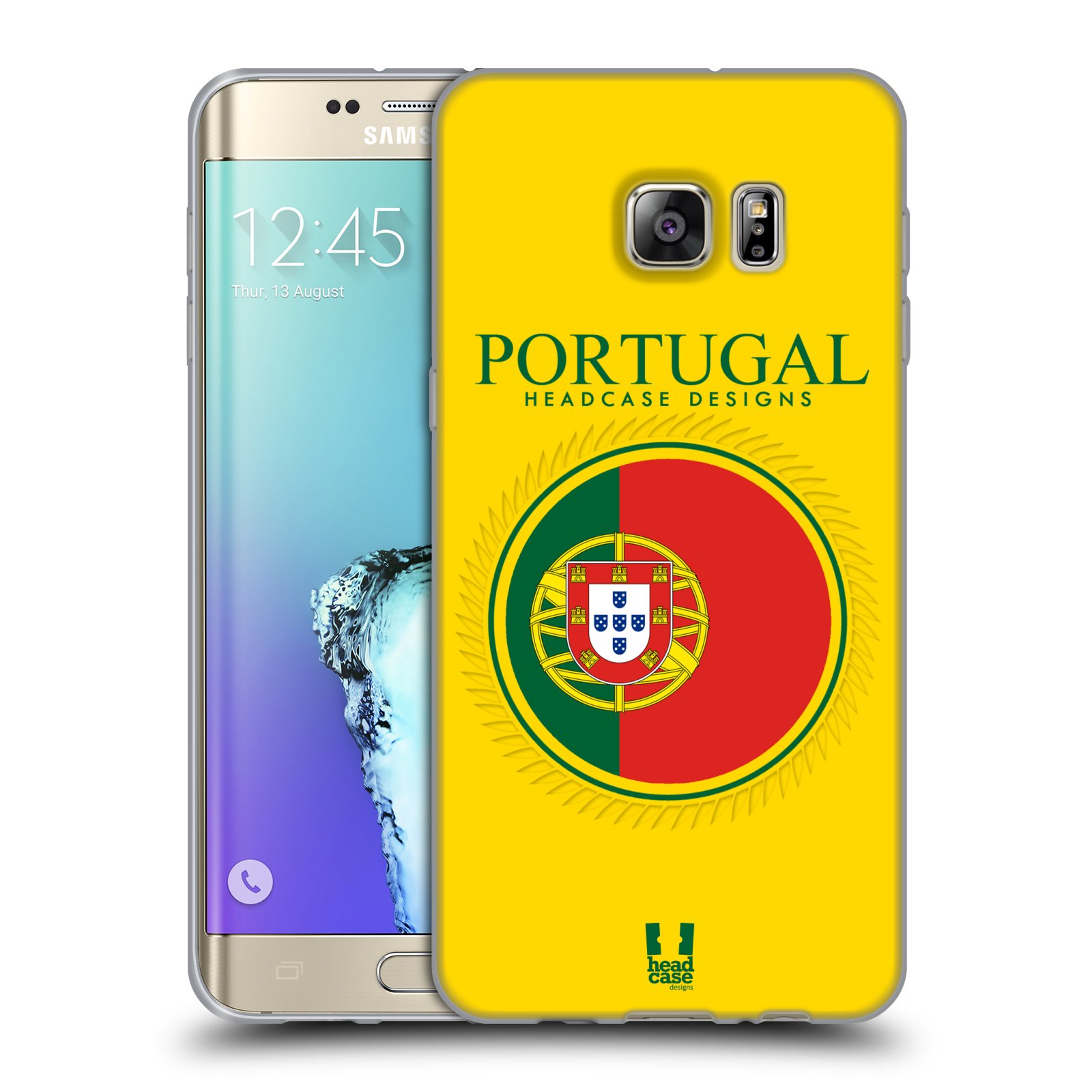 HEAD CASE silikonový obal na mobil Samsung Galaxy S6 EDGE PLUS vzor Vlajky státy 2 PORTUGALSKO