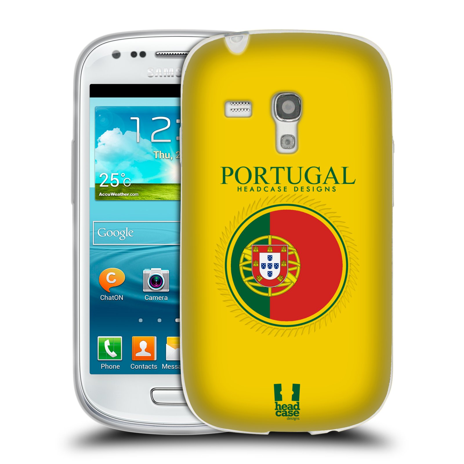 HEAD CASE silikonový obal na mobil Samsung Galaxy S3 MINI i8190 vzor Vlajky státy 2 PORTUGALSKO