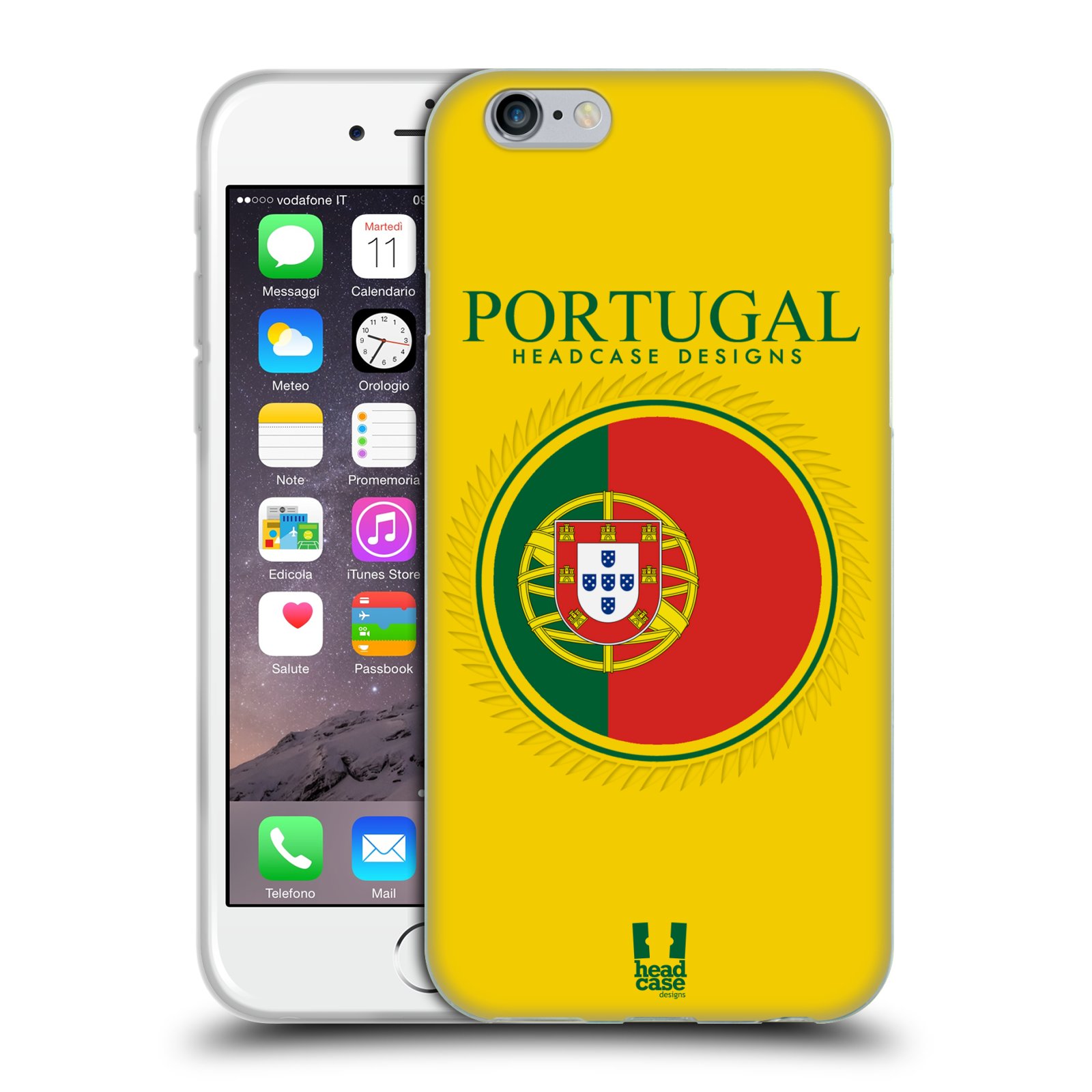 HEAD CASE silikonový obal na mobil Apple Iphone 6/6S vzor Vlajky státy 2 PORTUGALSKO