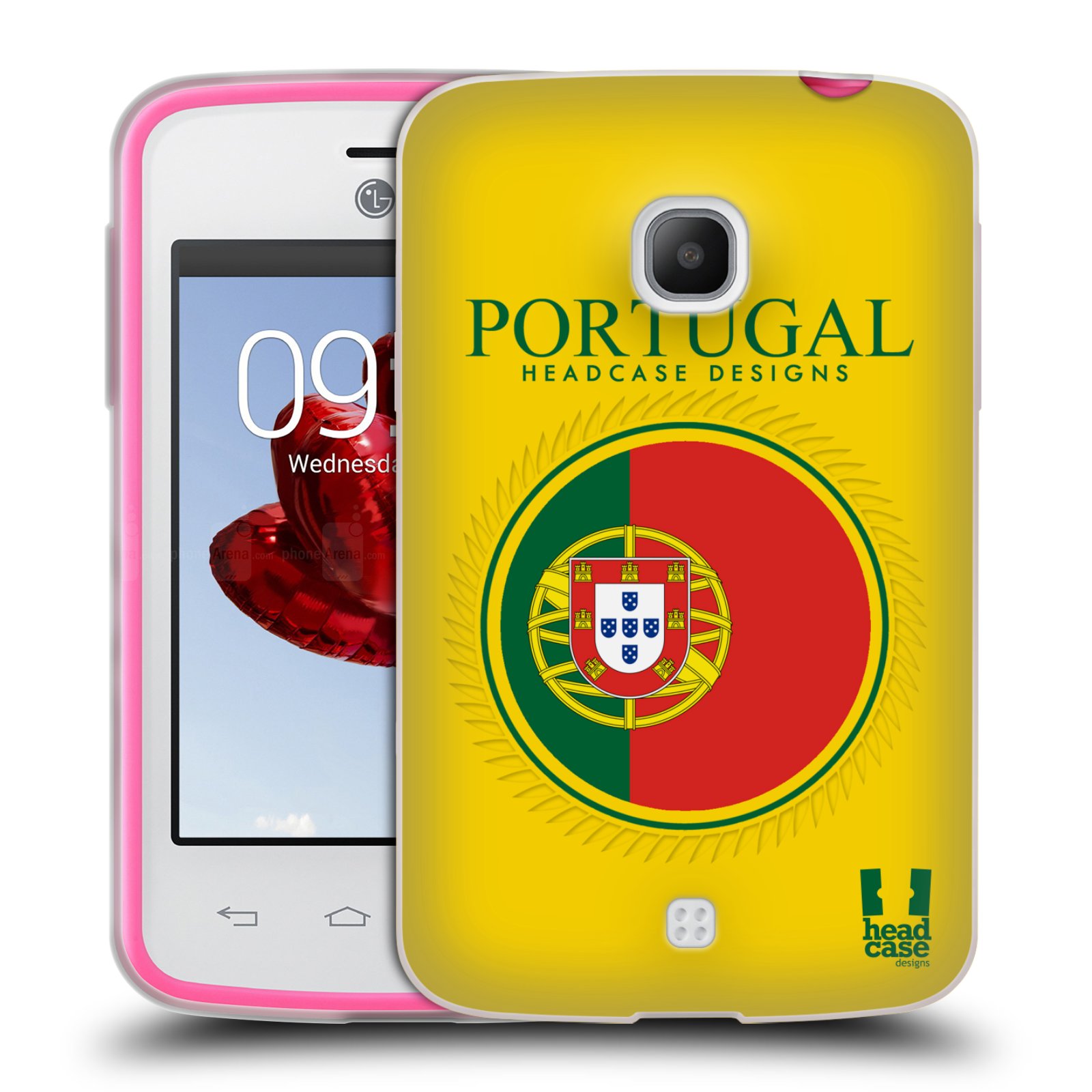 HEAD CASE silikonový obal na mobil LG L30 vzor Vlajky státy 2 PORTUGALSKO