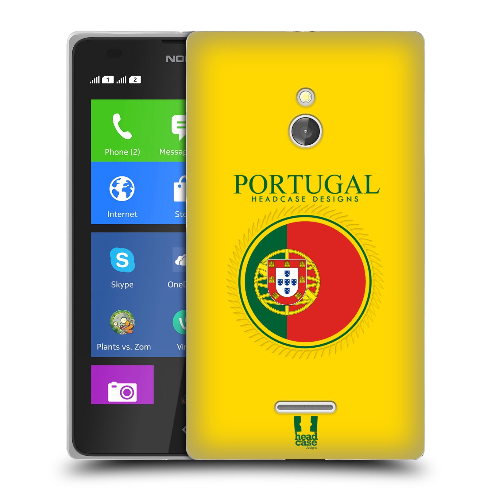 HEAD CASE silikonový obal na mobil NOKIA XL / NOKIA XL DUAL SIM vzor Vlajky státy 2 PORTUGALSKO