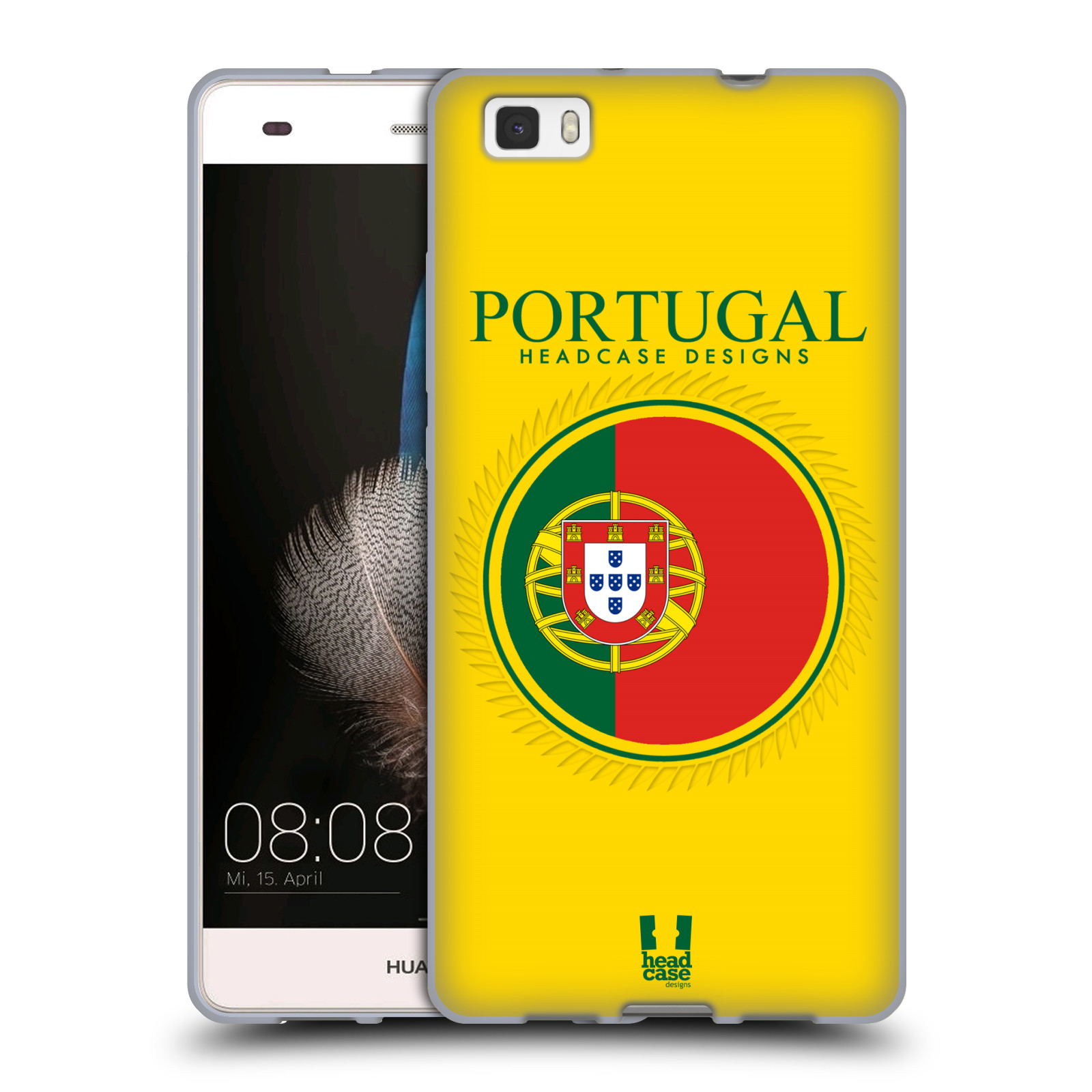 HEAD CASE silikonový obal na mobil HUAWEI P8 LITE vzor Vlajky státy 2 PORTUGALSKO