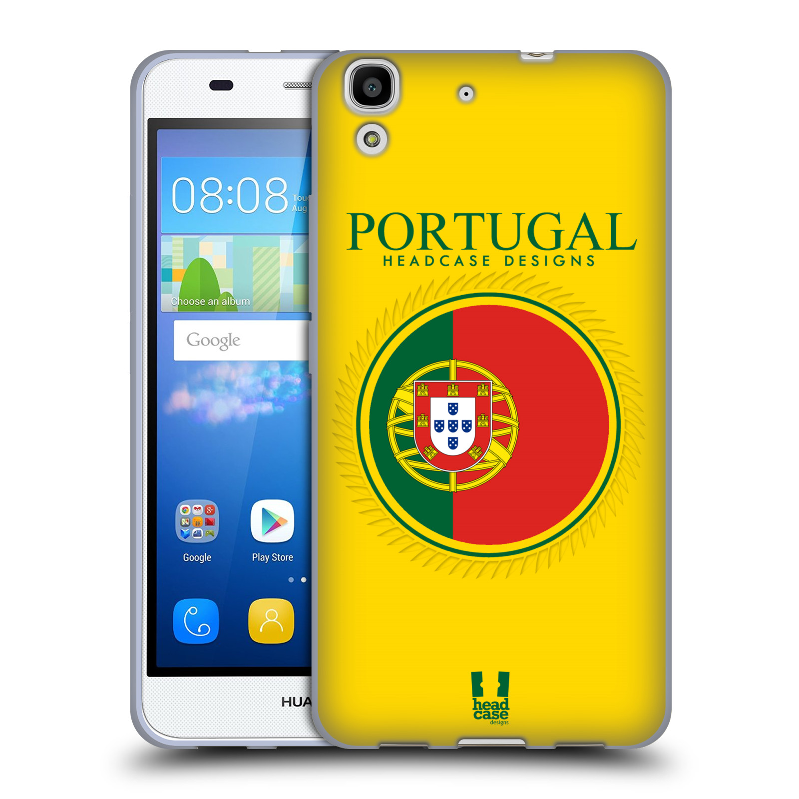 HEAD CASE silikonový obal na mobil HUAWEI Y6 vzor Vlajky státy 2 PORTUGALSKO