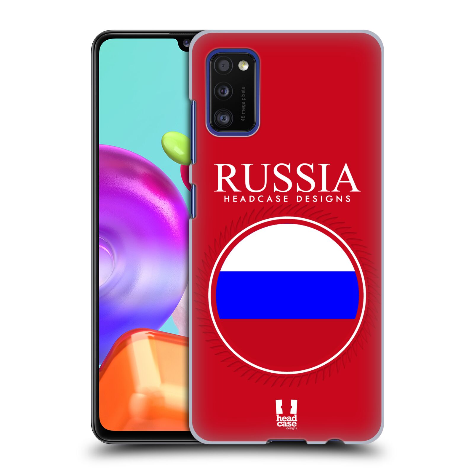 Zadní kryt na mobil Samsung Galaxy A41 vzor Vlajky státy 2 RUSKO
