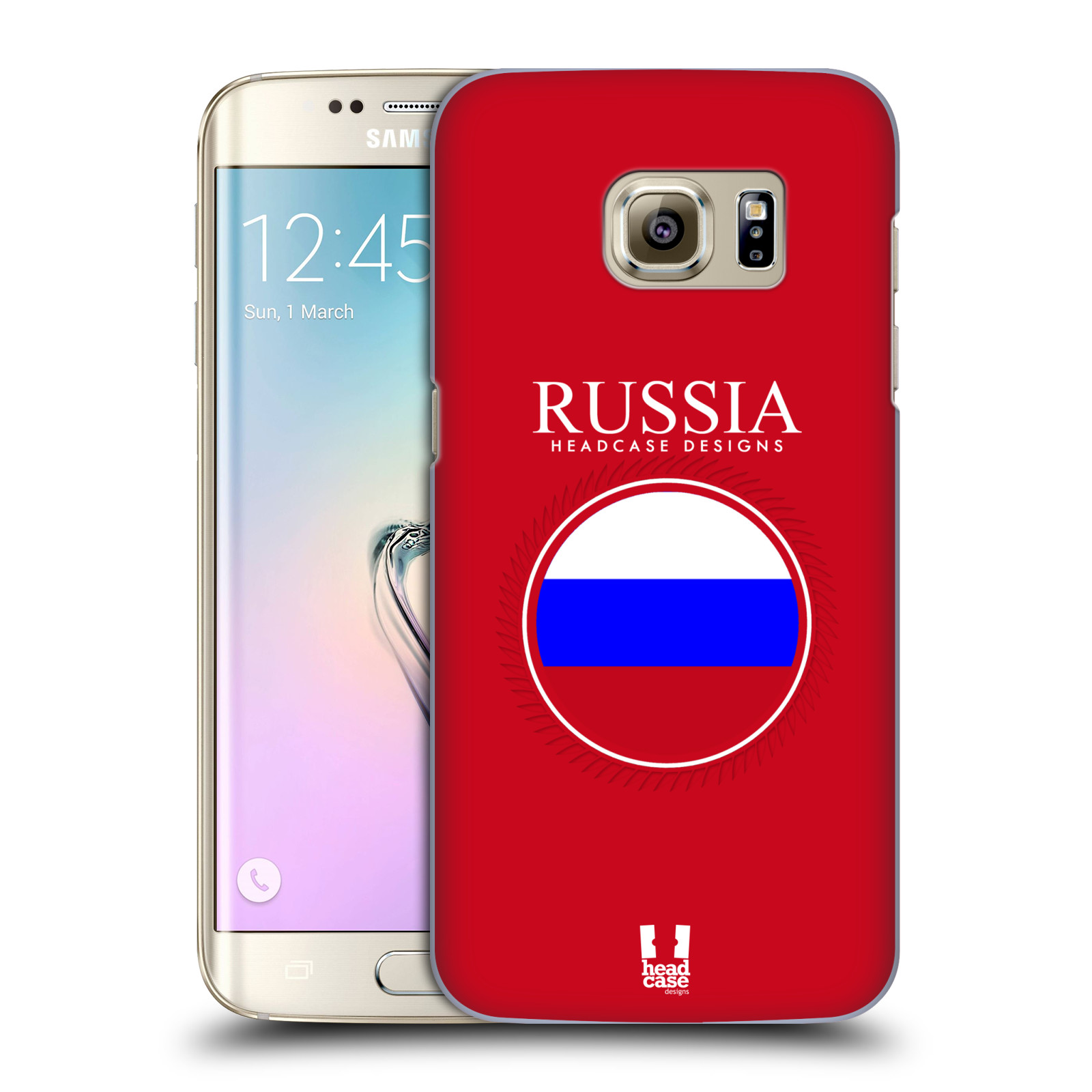 HEAD CASE plastový obal na mobil SAMSUNG GALAXY S7 EDGE vzor Vlajky státy 2 RUSKO