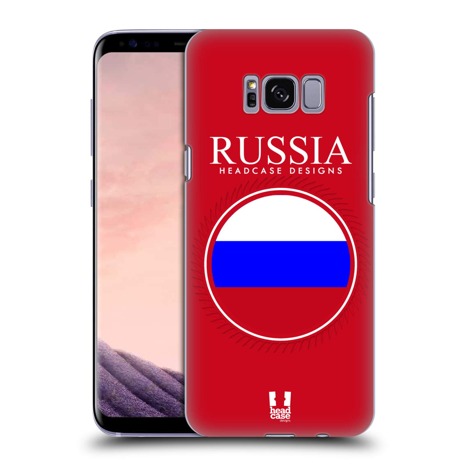 HEAD CASE plastový obal na mobil Samsung Galaxy S8 vzor Vlajky státy 2 RUSKO