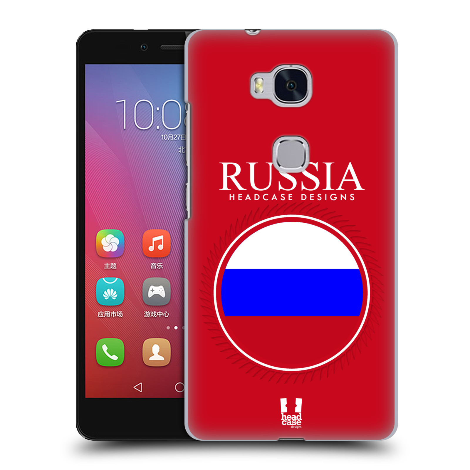 HEAD CASE pevný plastový obal na mobil HUAWEI HONOR 5X vzor Vlajky státy 2 RUSKO