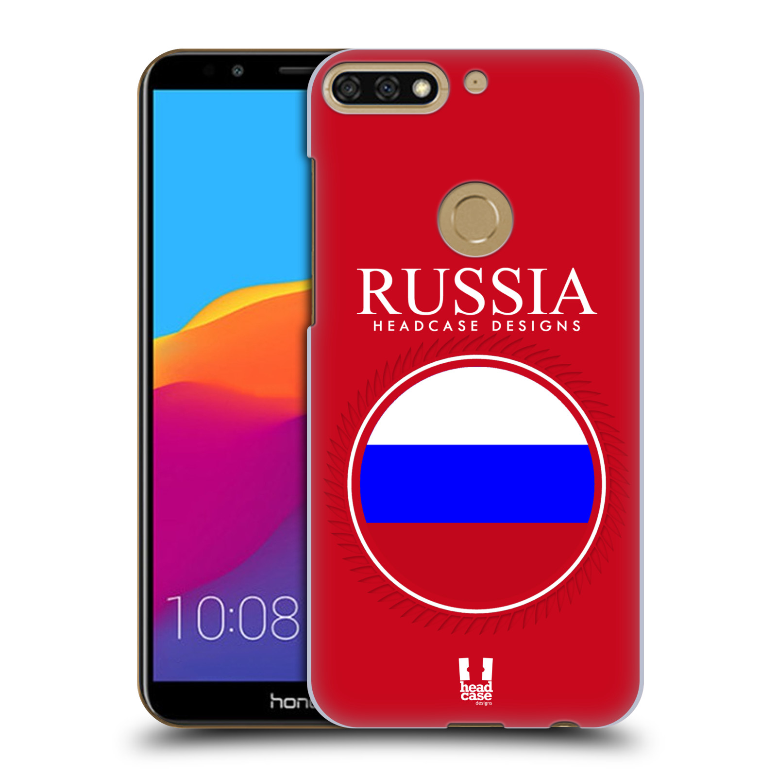 HEAD CASE plastový obal na mobil Honor 7c vzor Vlajky státy 2 RUSKO