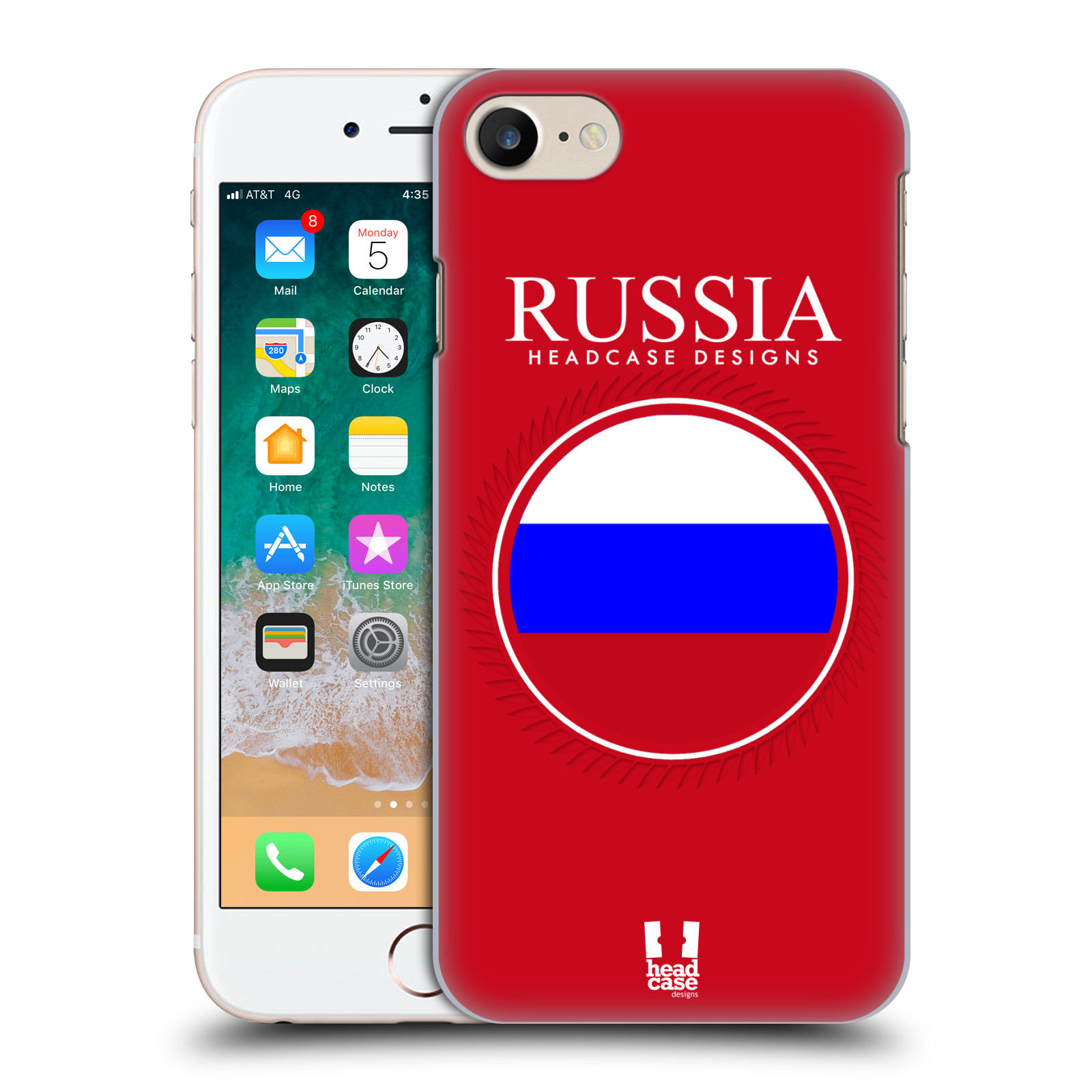 Plastové pouzdro pro mobil Apple Iphone 7/8/SE 2020 vzor Vlajky státy 2 RUSKO