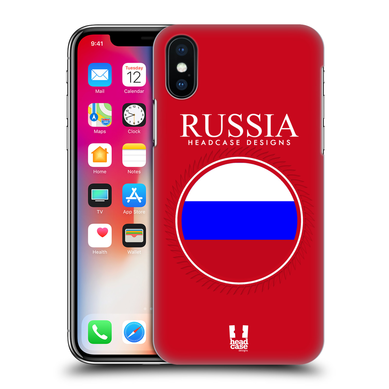 HEAD CASE plastový obal na mobil Apple Iphone X / XS vzor Vlajky státy 2 RUSKO