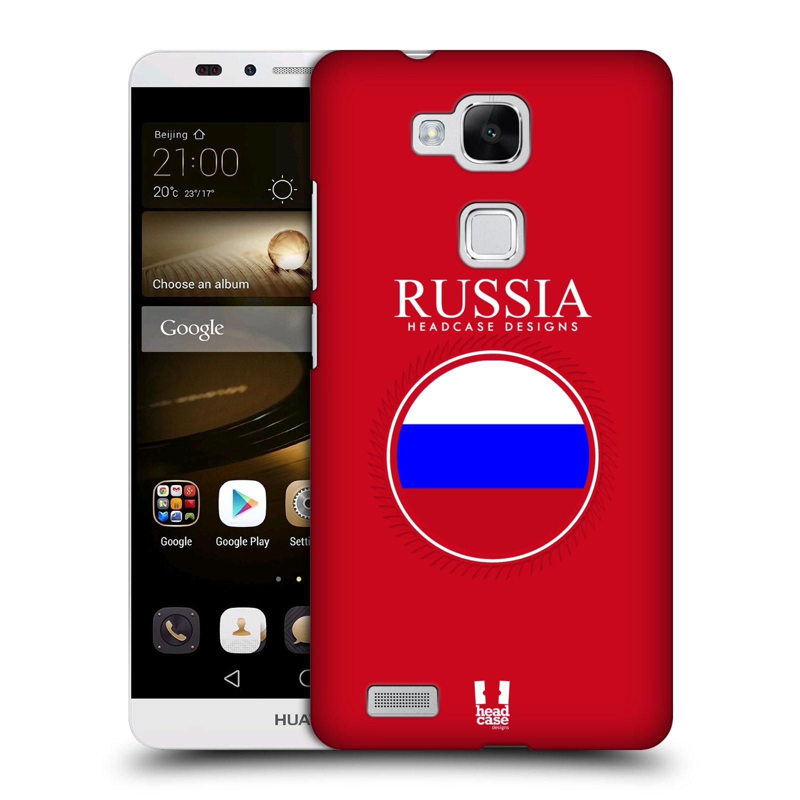 HEAD CASE plastový obal na mobil Huawei Mate 7 vzor Vlajky státy 2 RUSKO