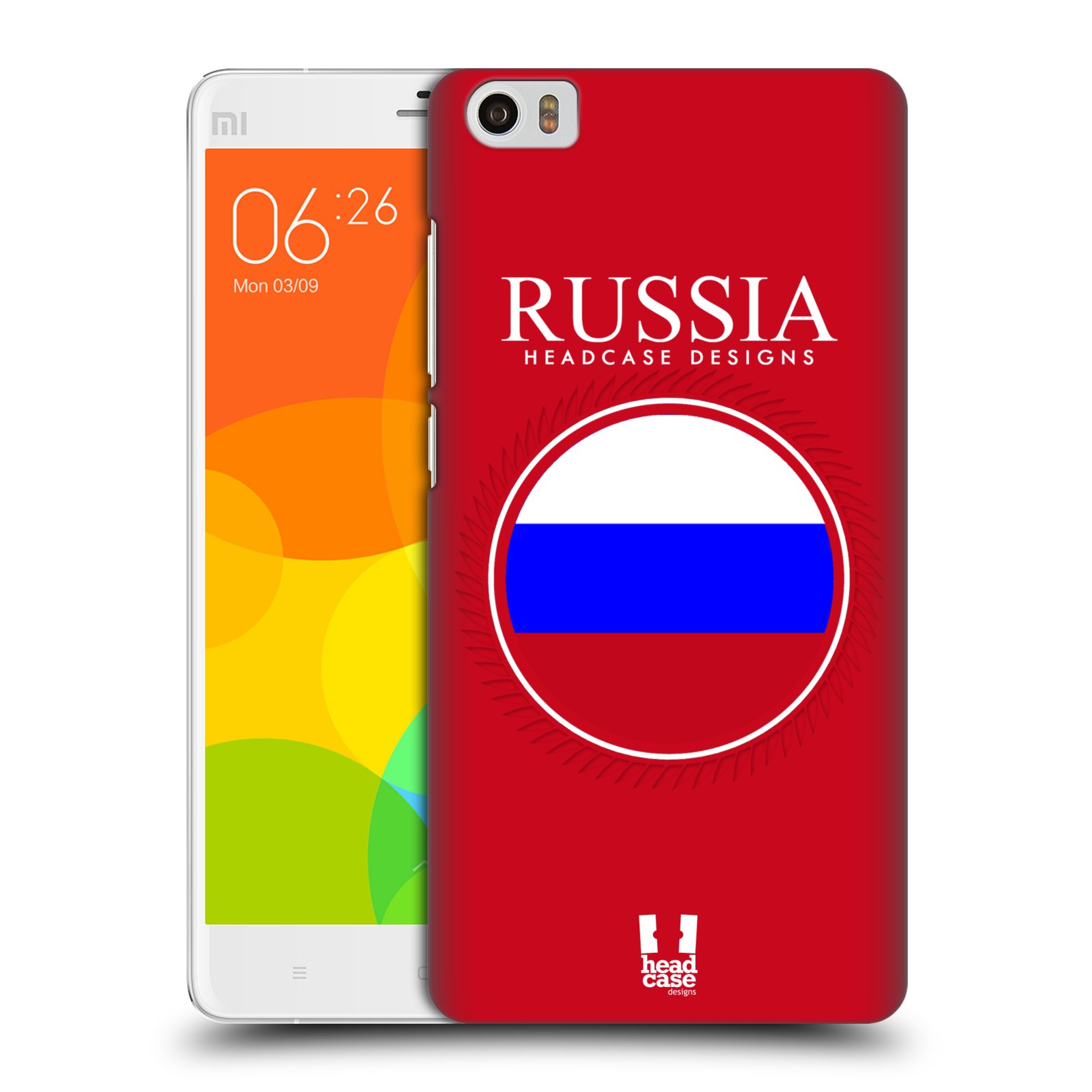 HEAD CASE pevný plastový obal na mobil XIAOMI Mi Note vzor Vlajky státy 2 RUSKO