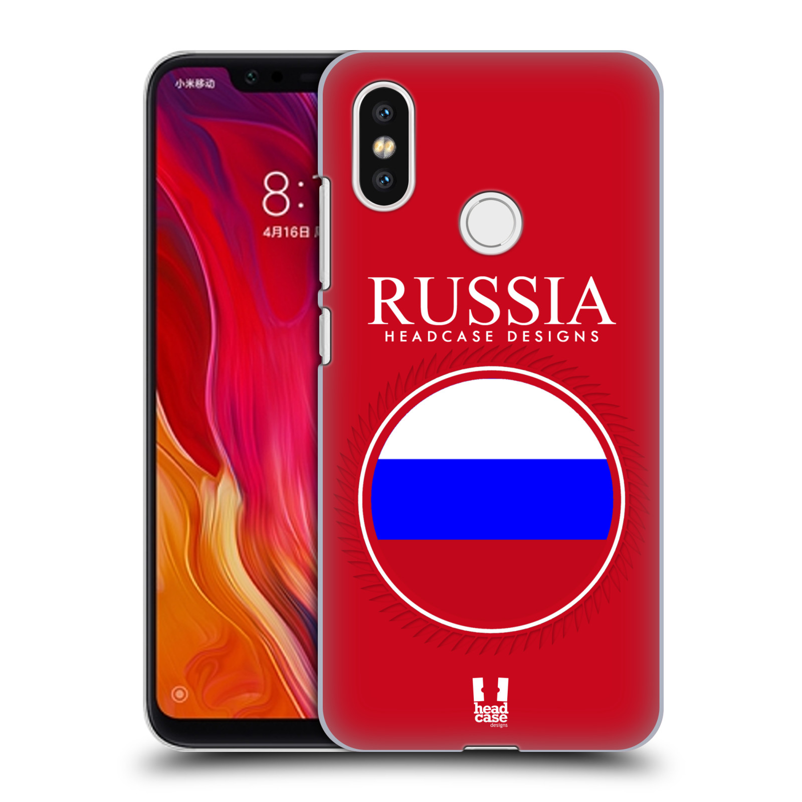 HEAD CASE plastový obal na mobil Xiaomi Mi 8 vzor Vlajky státy 2 RUSKO