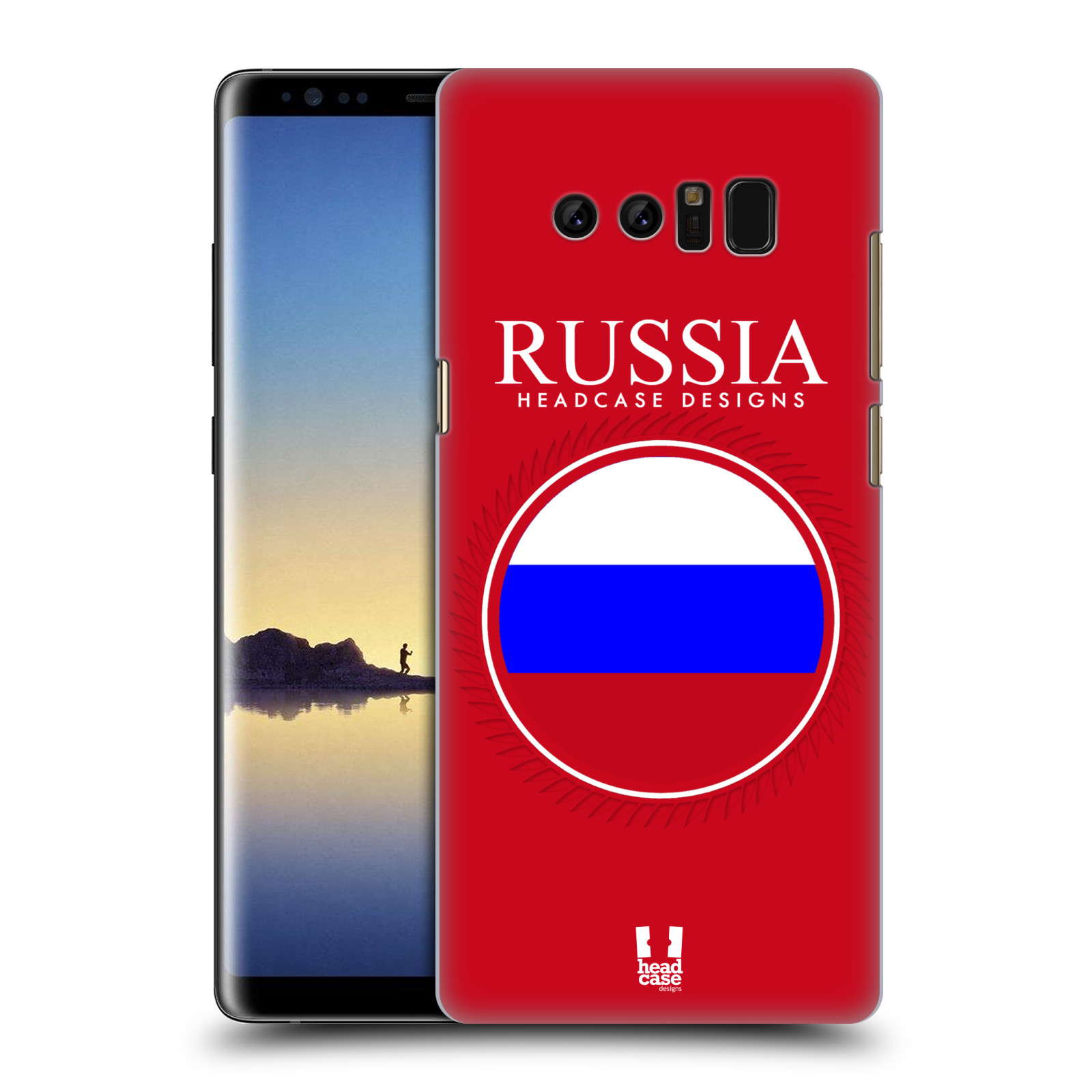HEAD CASE plastový obal na mobil Samsung Galaxy Note 8 vzor Vlajky státy 2 RUSKO