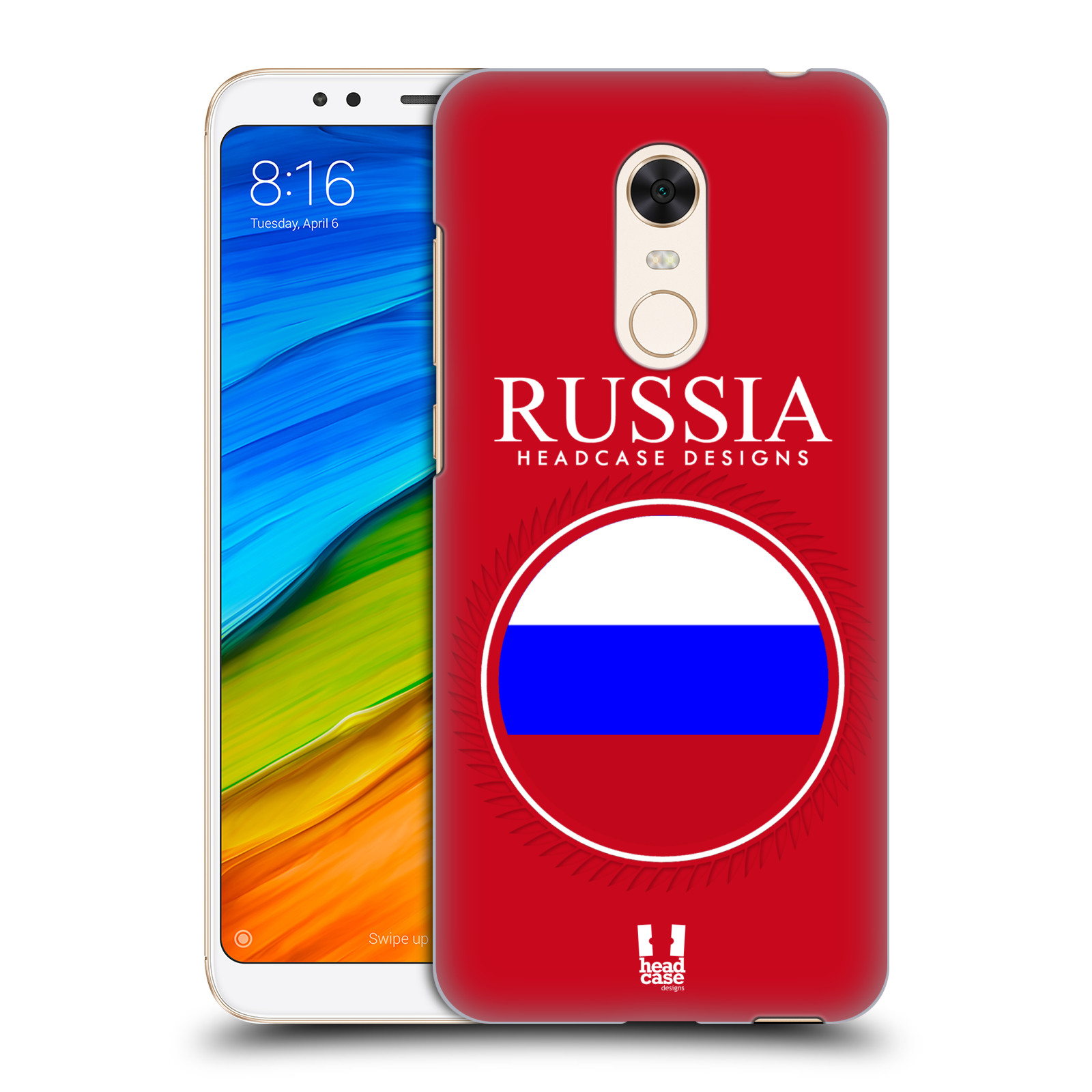 HEAD CASE plastový obal na mobil Xiaomi Redmi 5 PLUS vzor Vlajky státy 2 RUSKO