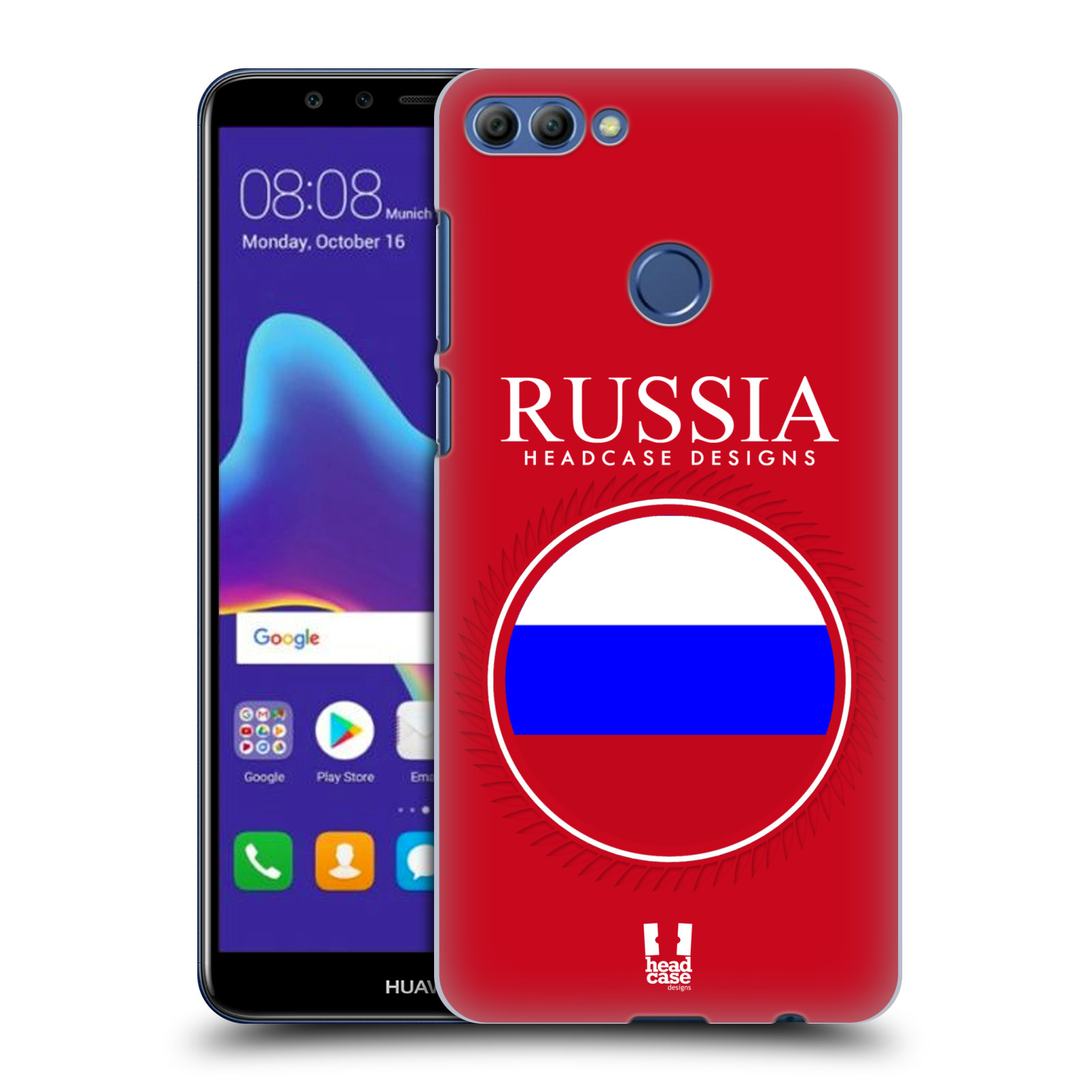 HEAD CASE plastový obal na mobil Huawei Y9 2018 vzor Vlajky státy 2 RUSKO