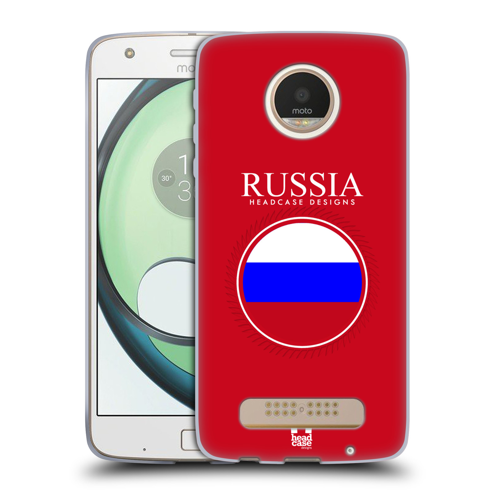 HEAD CASE silikonový obal na mobil Lenovo Moto Z Play vzor Vlajky státy 2 RUSKO