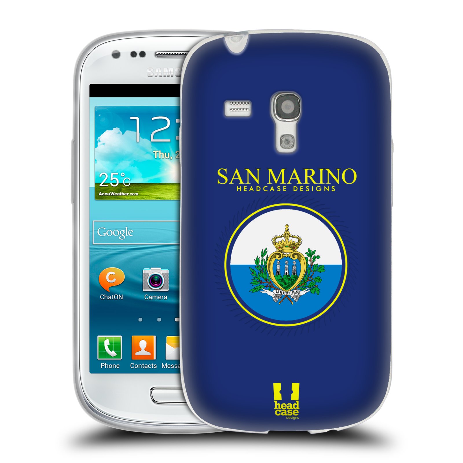 HEAD CASE silikonový obal na mobil Samsung Galaxy S3 MINI i8190 vzor Vlajky státy 2 SAN MARINO