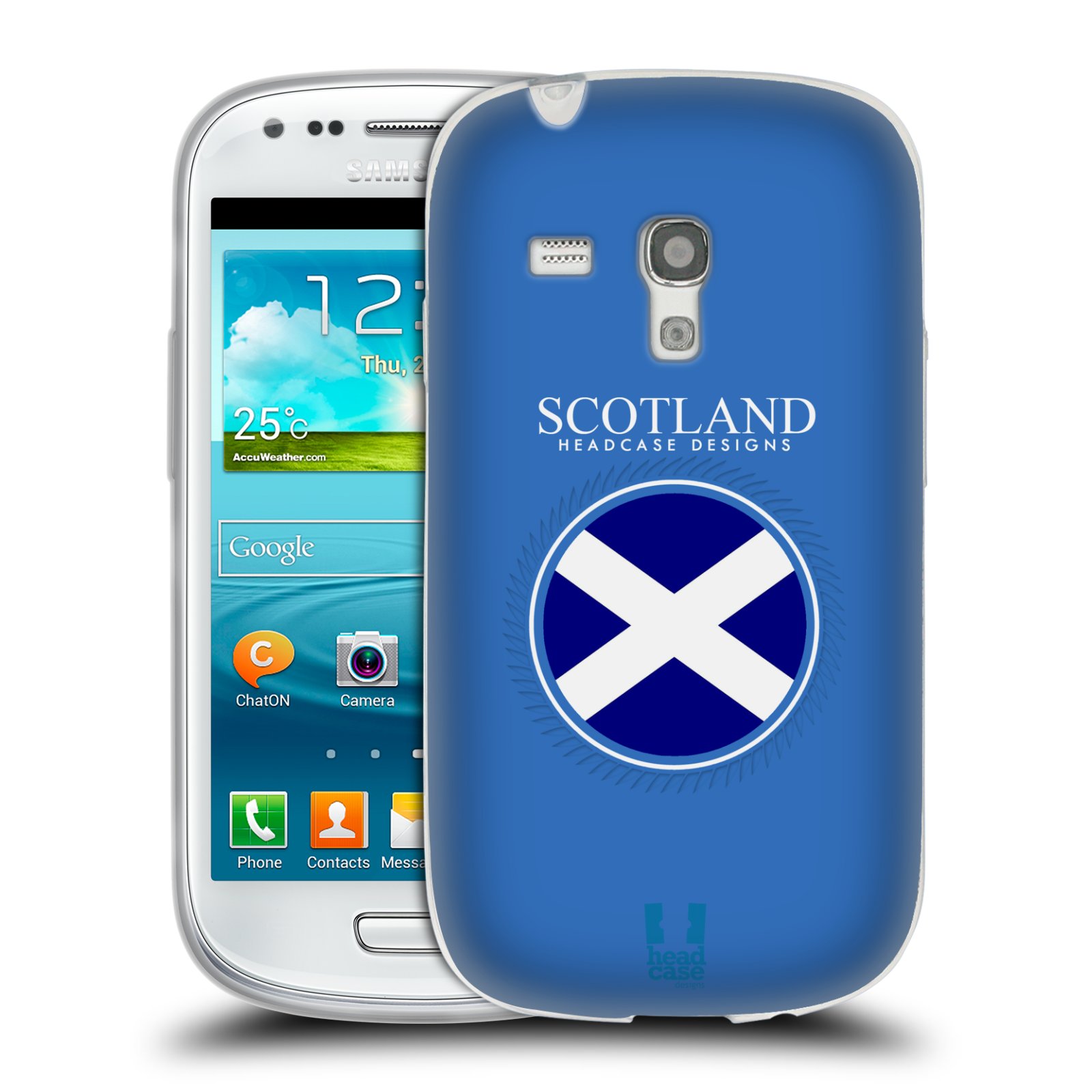 HEAD CASE silikonový obal na mobil Samsung Galaxy S3 MINI i8190 vzor Vlajky státy 2 SKOTSKO