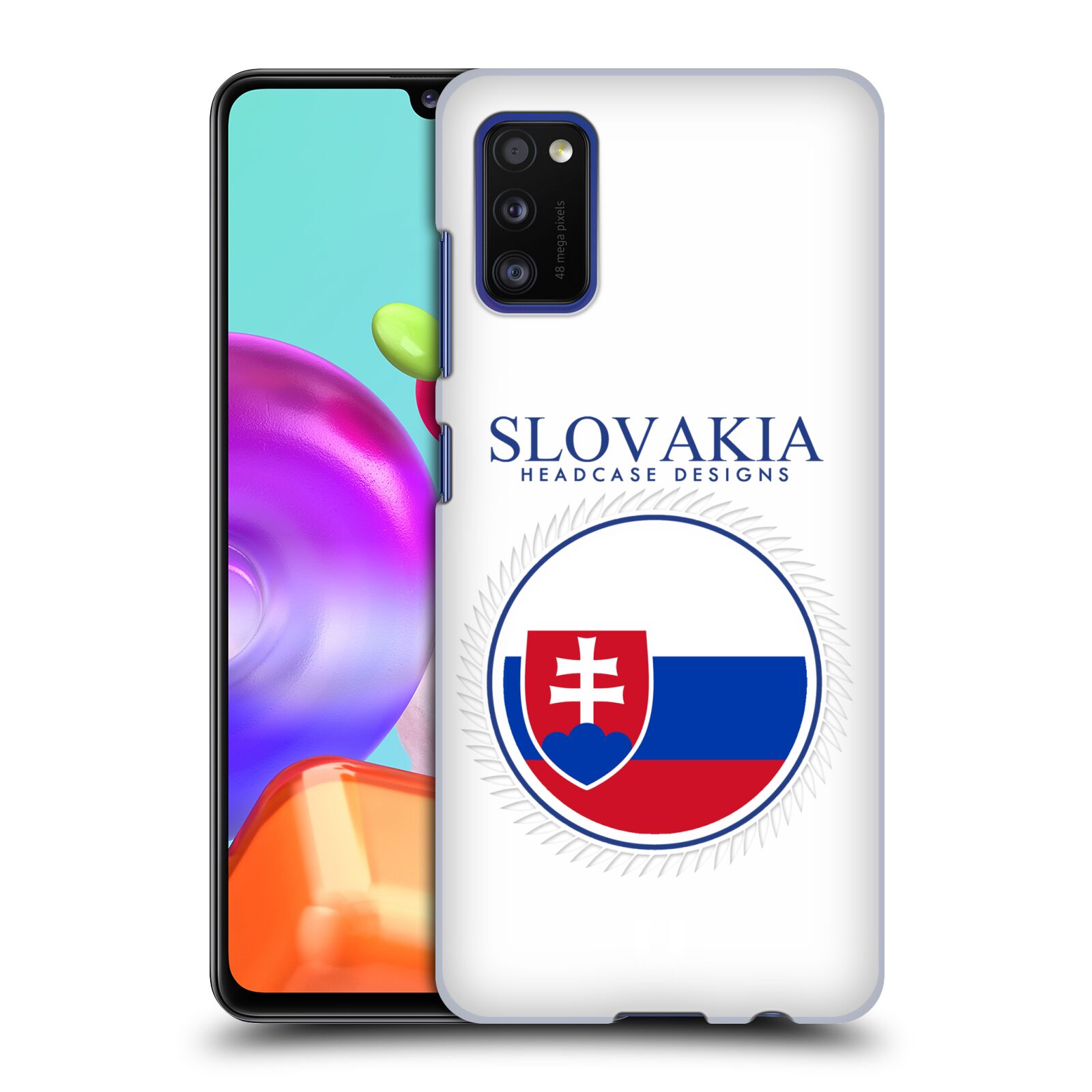 Zadní kryt na mobil Samsung Galaxy A41 vzor Vlajky státy 2 SLOVENSKO